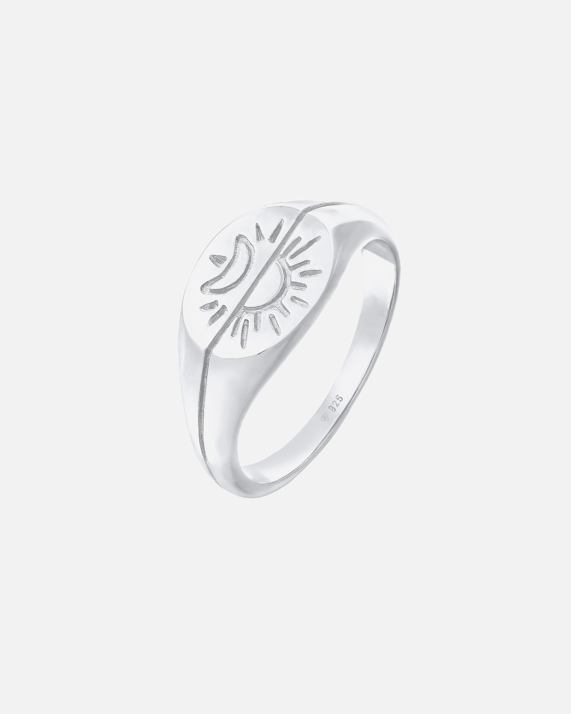 Bague pour Femme Elli Soleil Lune Astro Argent 925 56