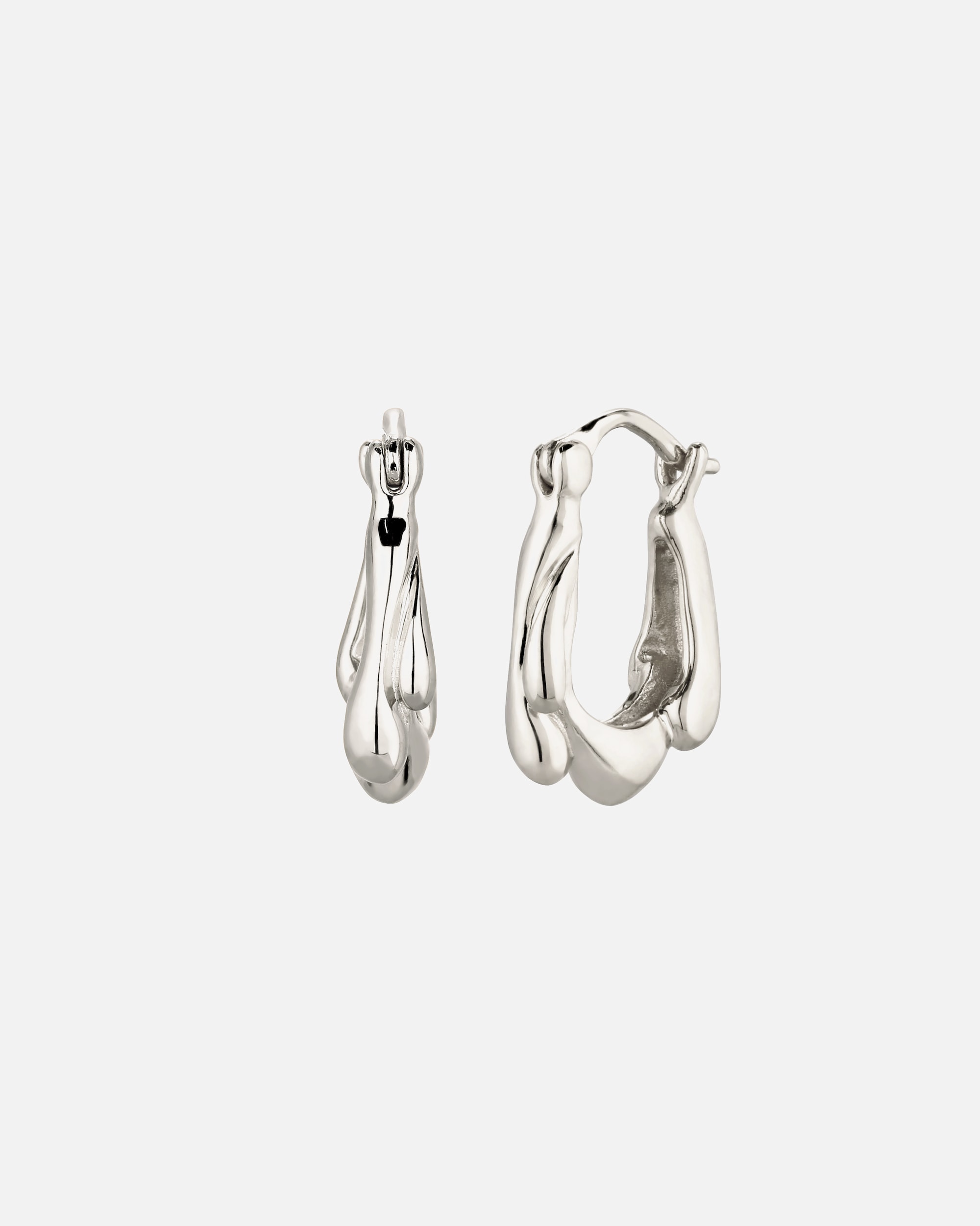 Boucles d'oreilles pour Femme Elli Créole sans pierre 925 Sterling Silver silberfarben
