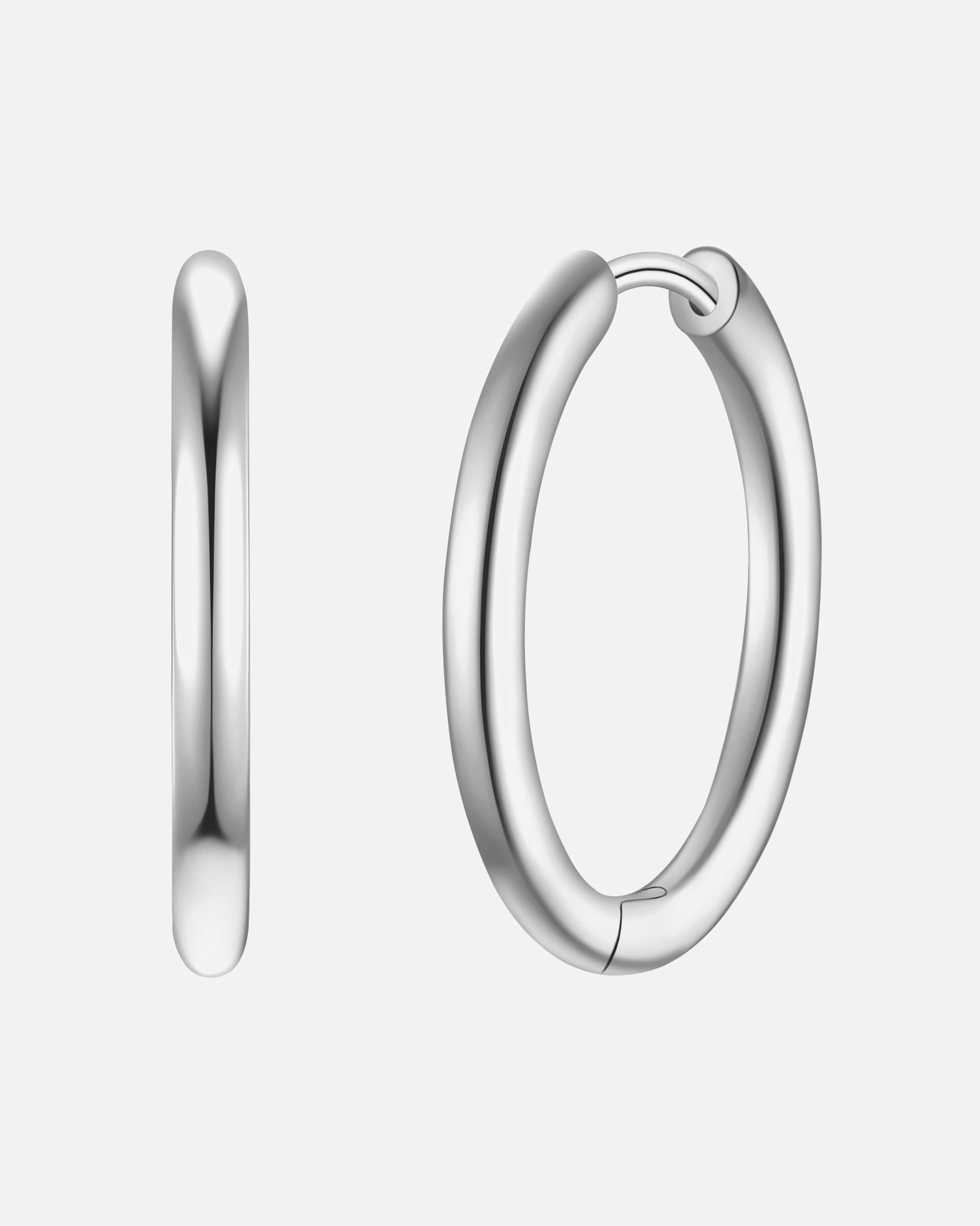 Créoles pour Femme Glanzstücke München Créoles en argent sterling en argent 20,5 mm