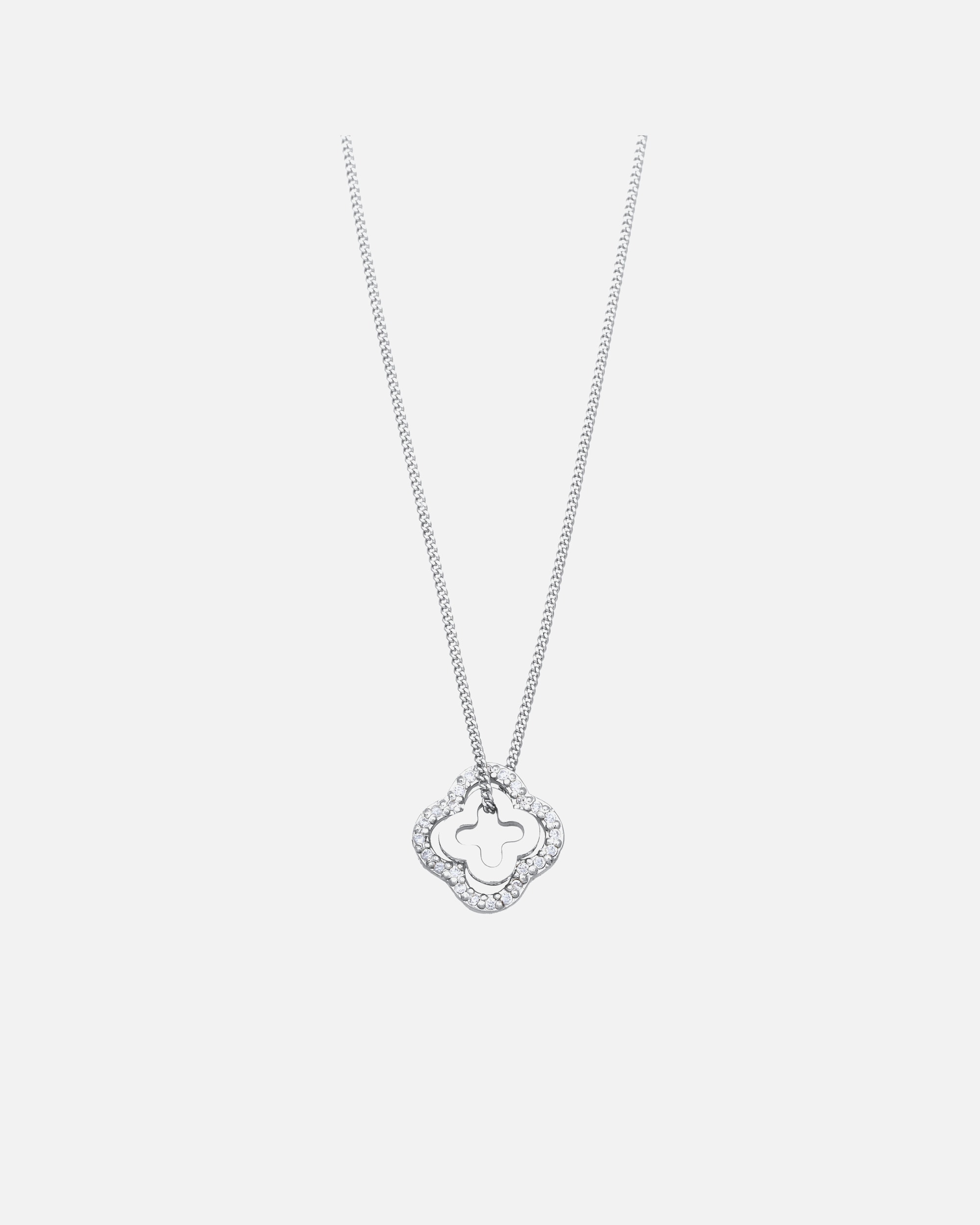Collier pour Femme Elli Collier court avec pierre Zirconia Blanc 925 Sterling Silver silberfarben