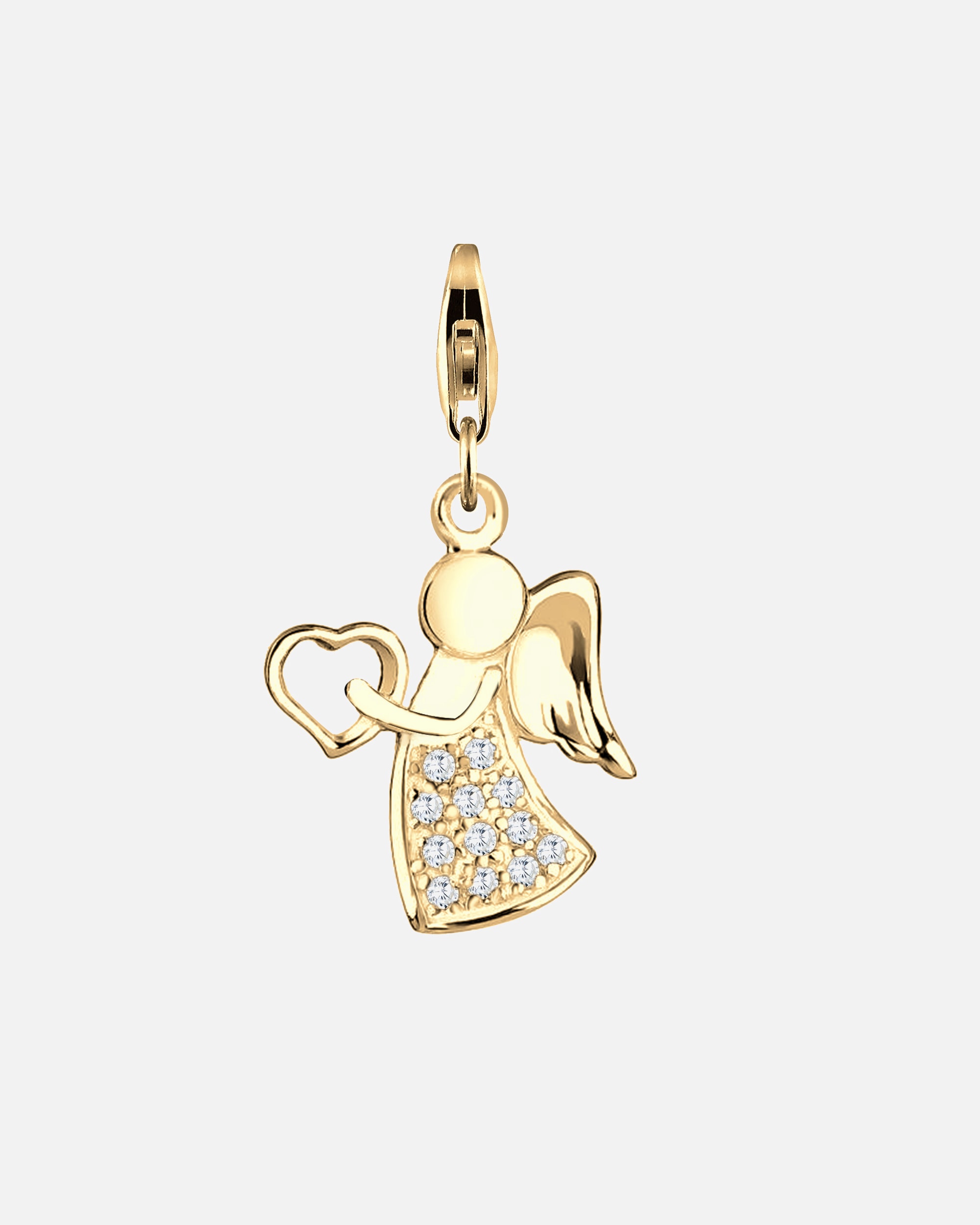 Pendentif pour Femme Pendentif ange porte-bonheur Zirconium Argent 925 goldfarben