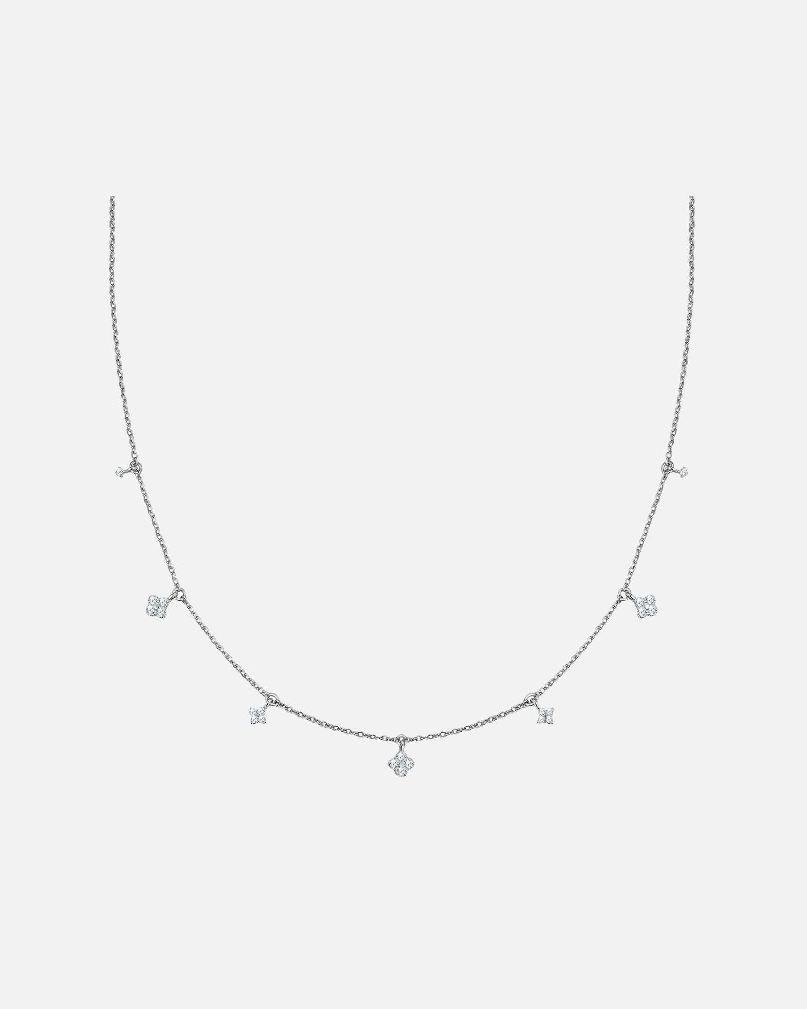 Collier pour Femme Glanzstücke München Collier en Argent Sterling en argent avec Zirconium 40,0 cm Basiskette + 5,0 cm Verlängerung