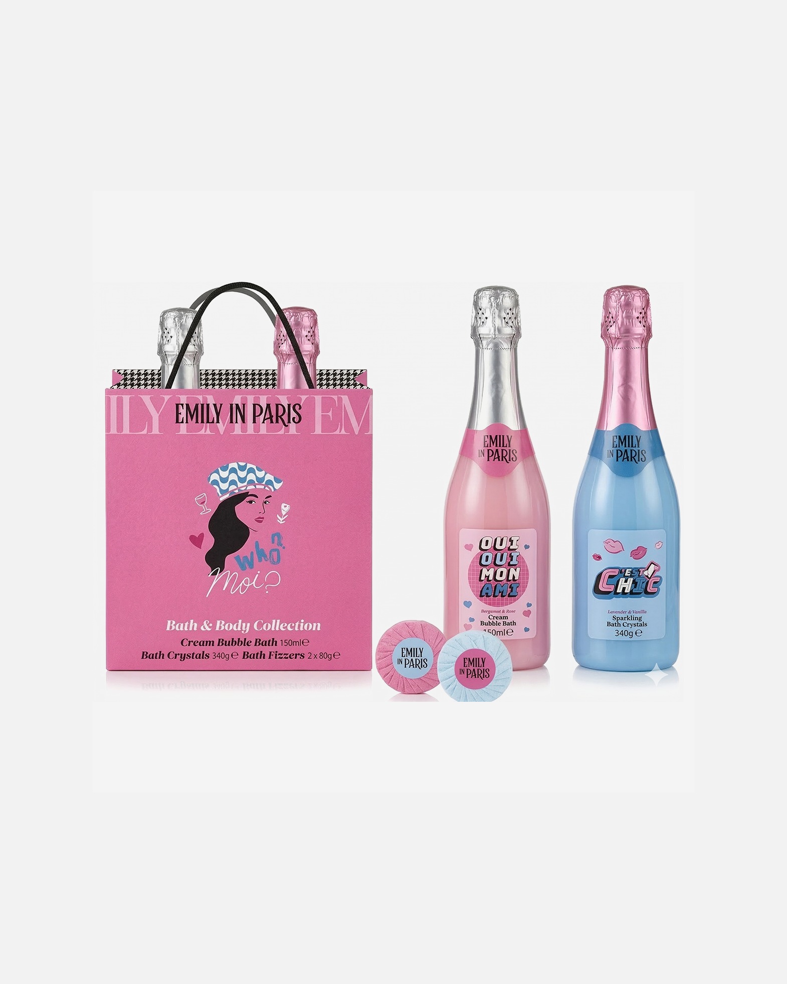 Coffret soin corps pour Unisexe 001 Skincare London Bath & Body Collection - Coffret Cream Bublle Bath, Bath Crystals & 2 x Bath Fizzers Bath & Body Collection