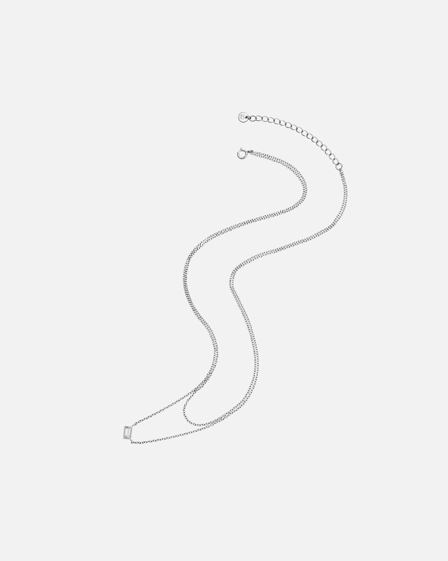 Collier pour Femme Glanzstücke München Collier en argent Argent sterling Oxyde de zirconium (CZ) en Or jaune Chaîne de base 42,0/36,0 cm + rallonge d