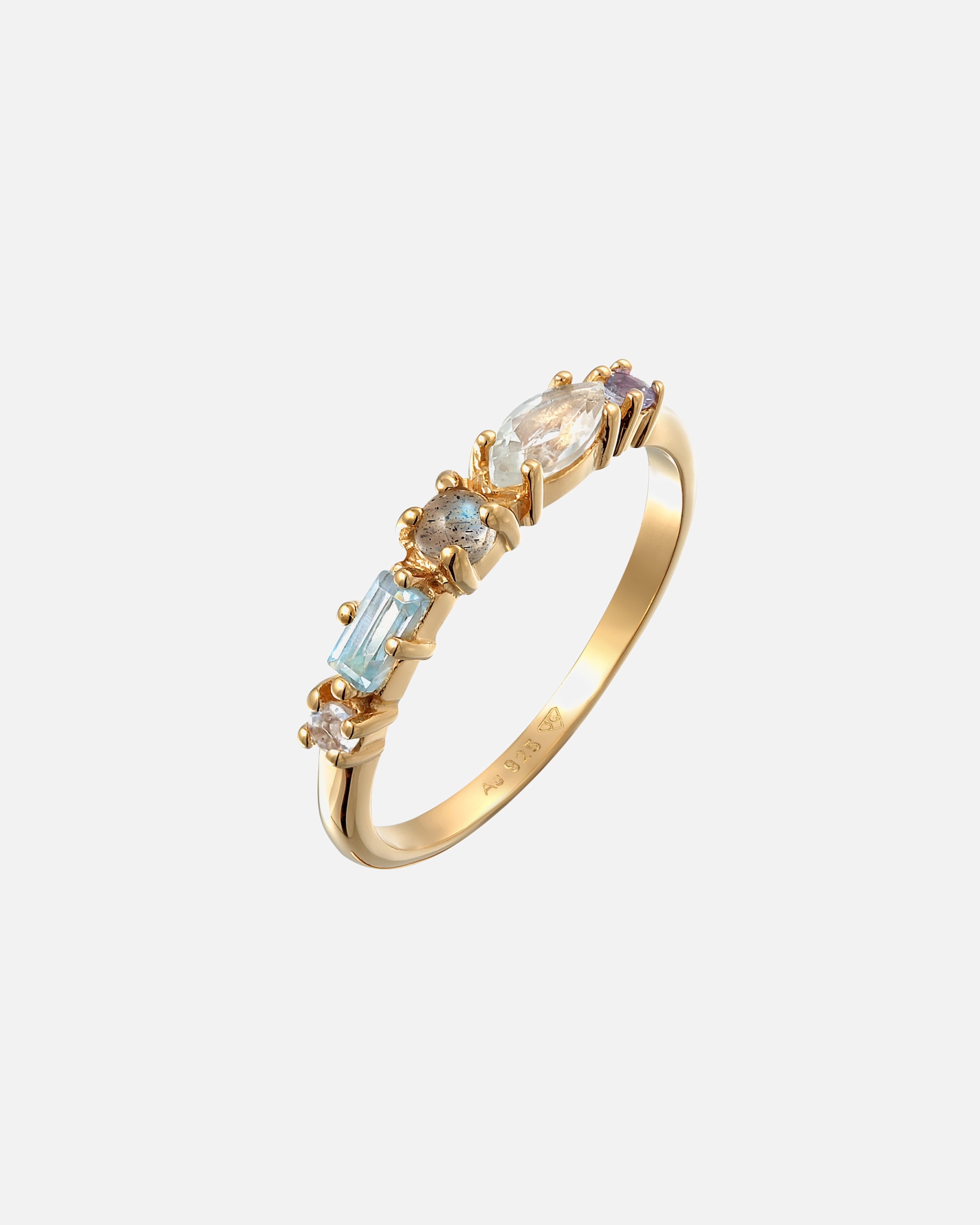 Bague pour Femme Elli PREMIUM Memoire Edelstein Klassik Ring 925 Silber 52