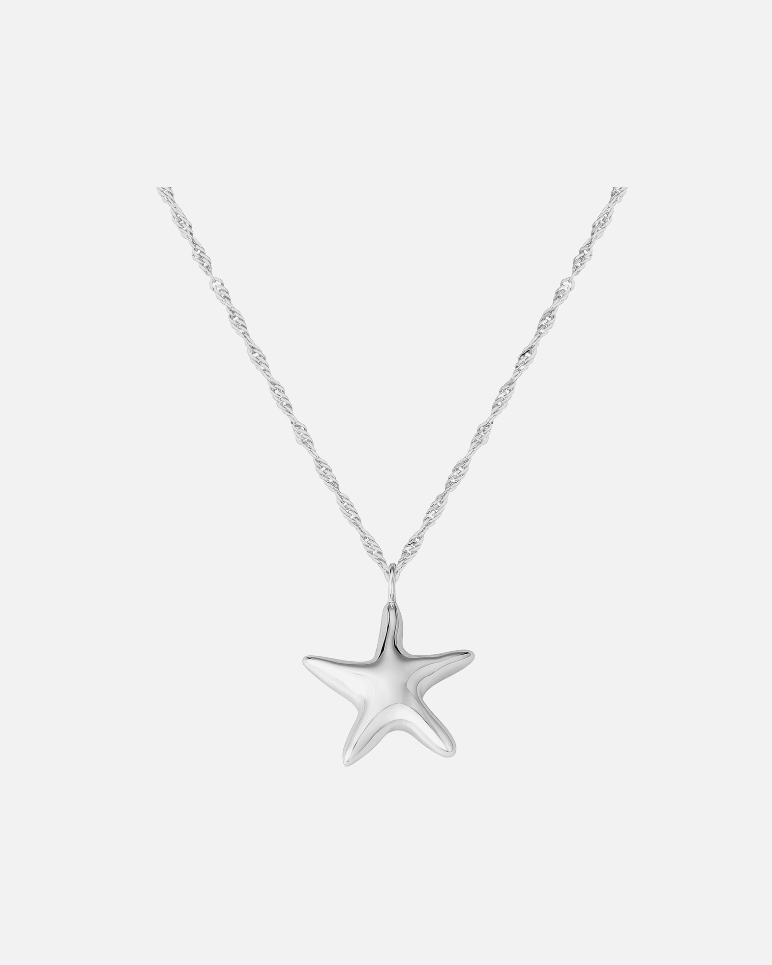 Collier pour Femme Glanzstücke München Collier Étoile de mer en Argent Sterling en argent 40,0 cm Basiskette + 5,0 cm Verlängerung