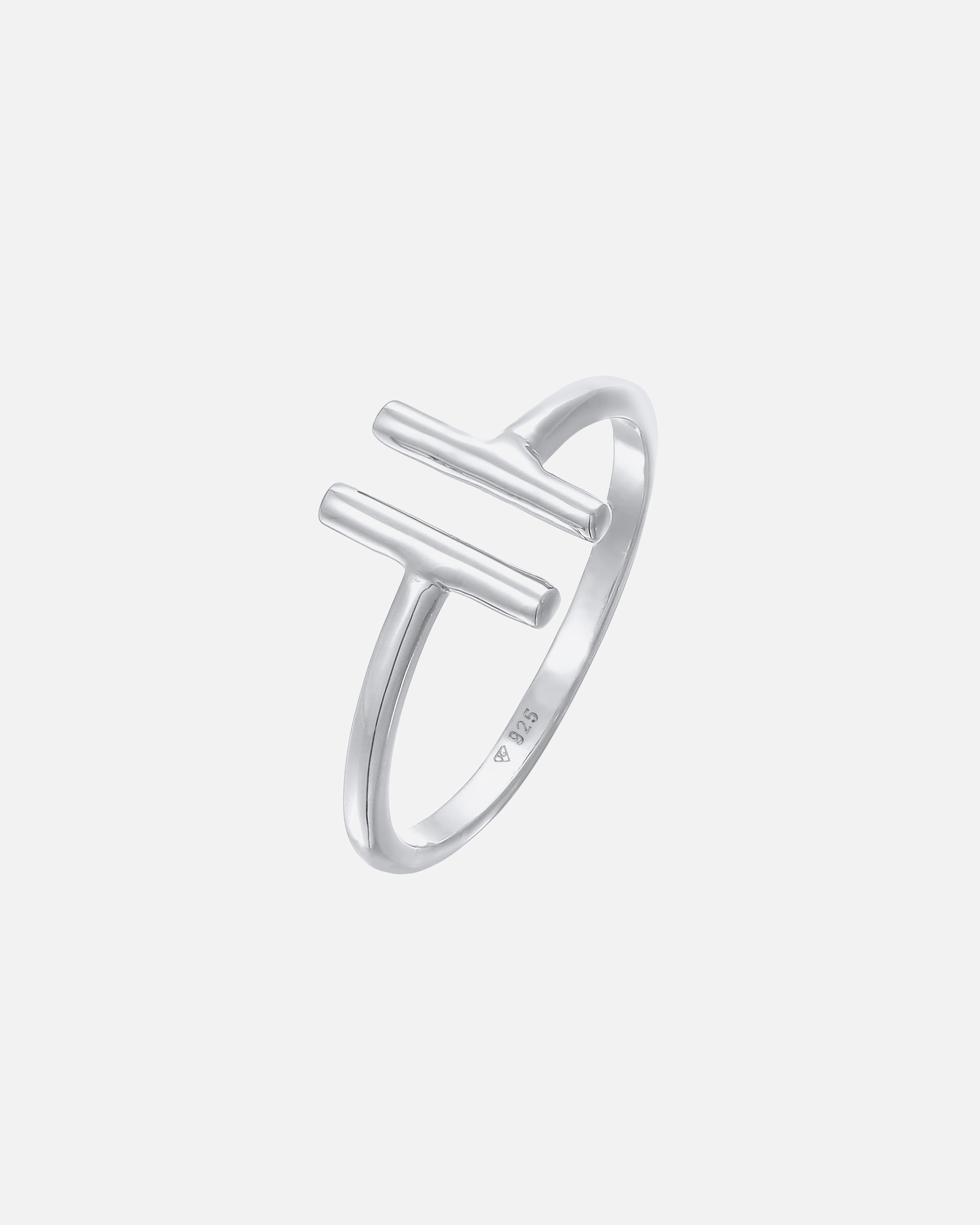 Bague pour Femme Elli Femmes Géo Bâton Tendance Ouvert en Argent Sterling 925 58