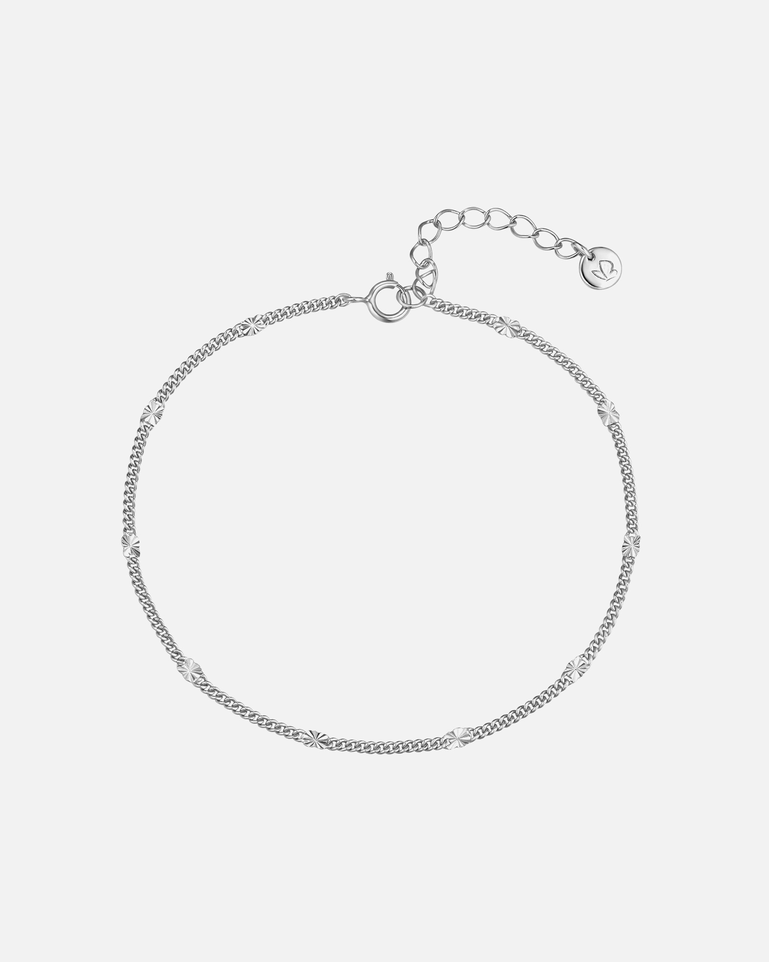 Bracelet pour Femme Glanzstücke München Bracelet en Argent Sterling en argent Longueur de base 17,0 + rallonge 3,0 cm