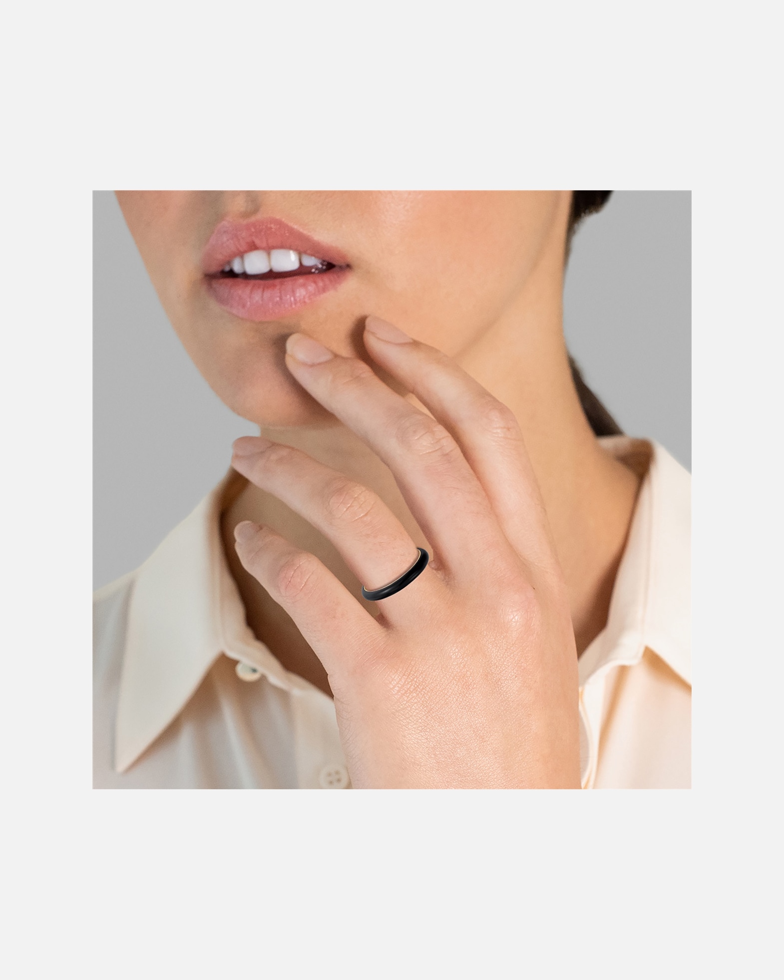 Bague pour Femme Glanzstücke München Bague Argent sterling en Or jaune 56