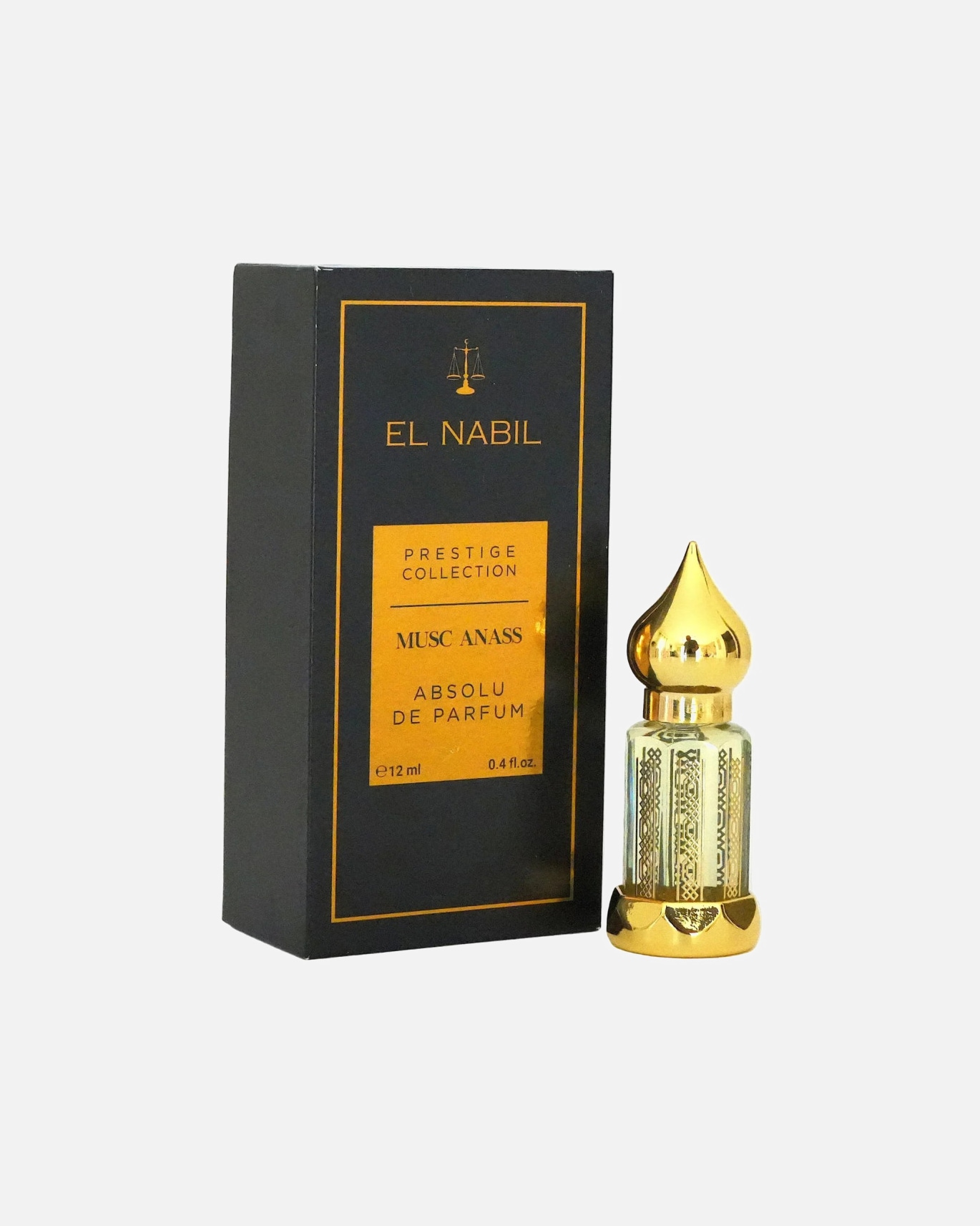 Parfum pour Unisexe El Nabil Default Brand Line Absolu de Parfum Collection Prestige - Musc Anass 12 ml