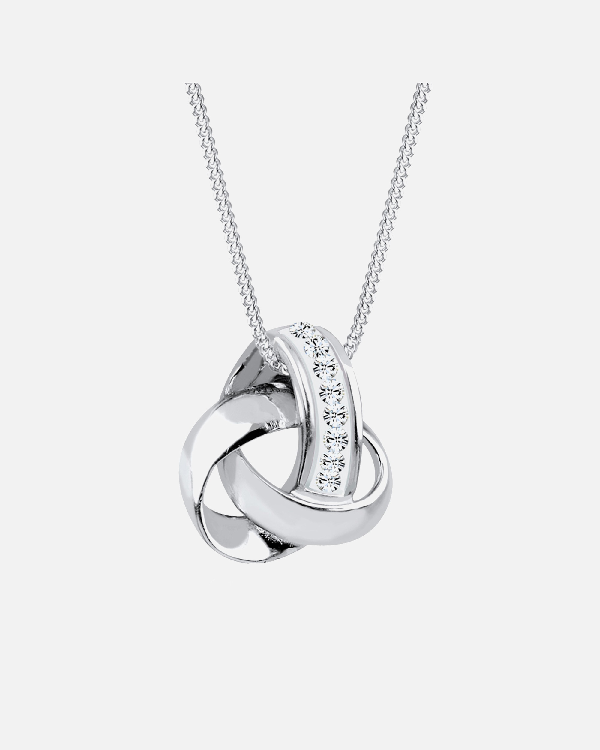 Collier pour Femme Elli Femmes pendentif nœud avec cristaux en argent sterling 925 45