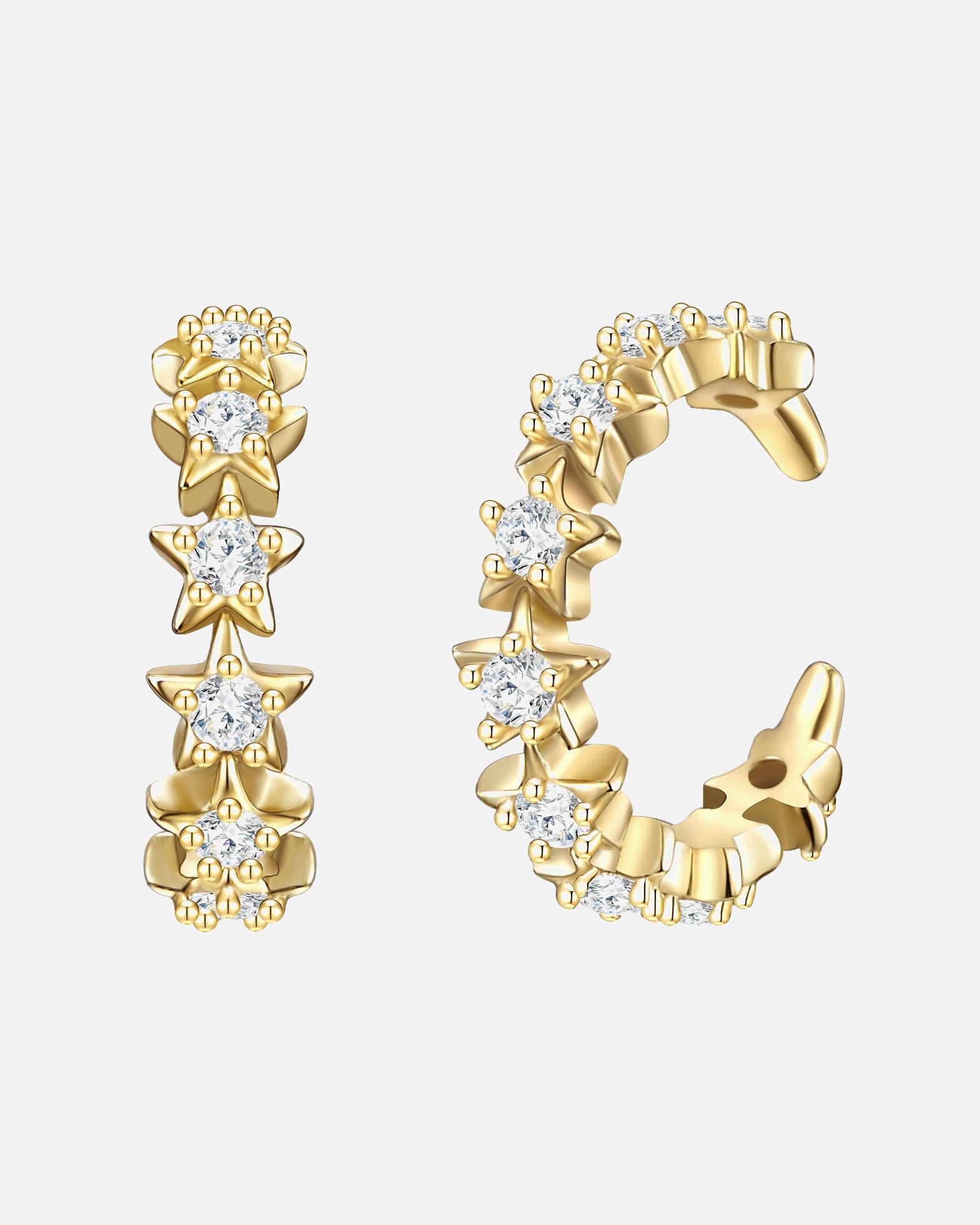 Boucles d'oreilles pour Femme Boucles d'oreilles or jaune