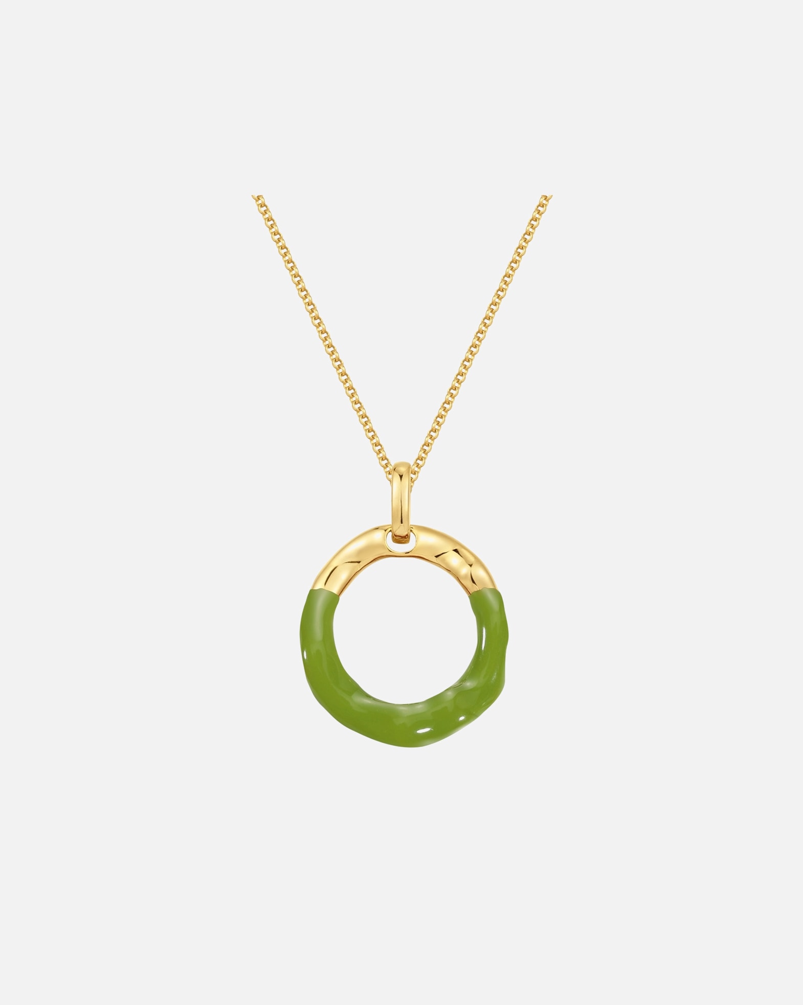 Collier pour Femme Yokoamii Chaîne en Alliage de fer en Or jaune Chaîne de base 65,0 cm + rallonge de 5,0 cm