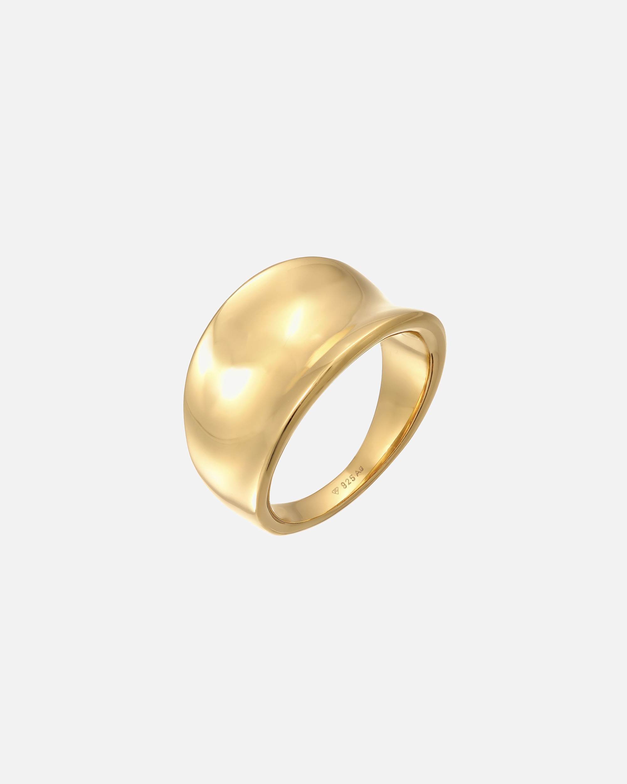 Bague pour Femme Elli Femmes Basique Élégant Ovale en Argent Sterling 925 54