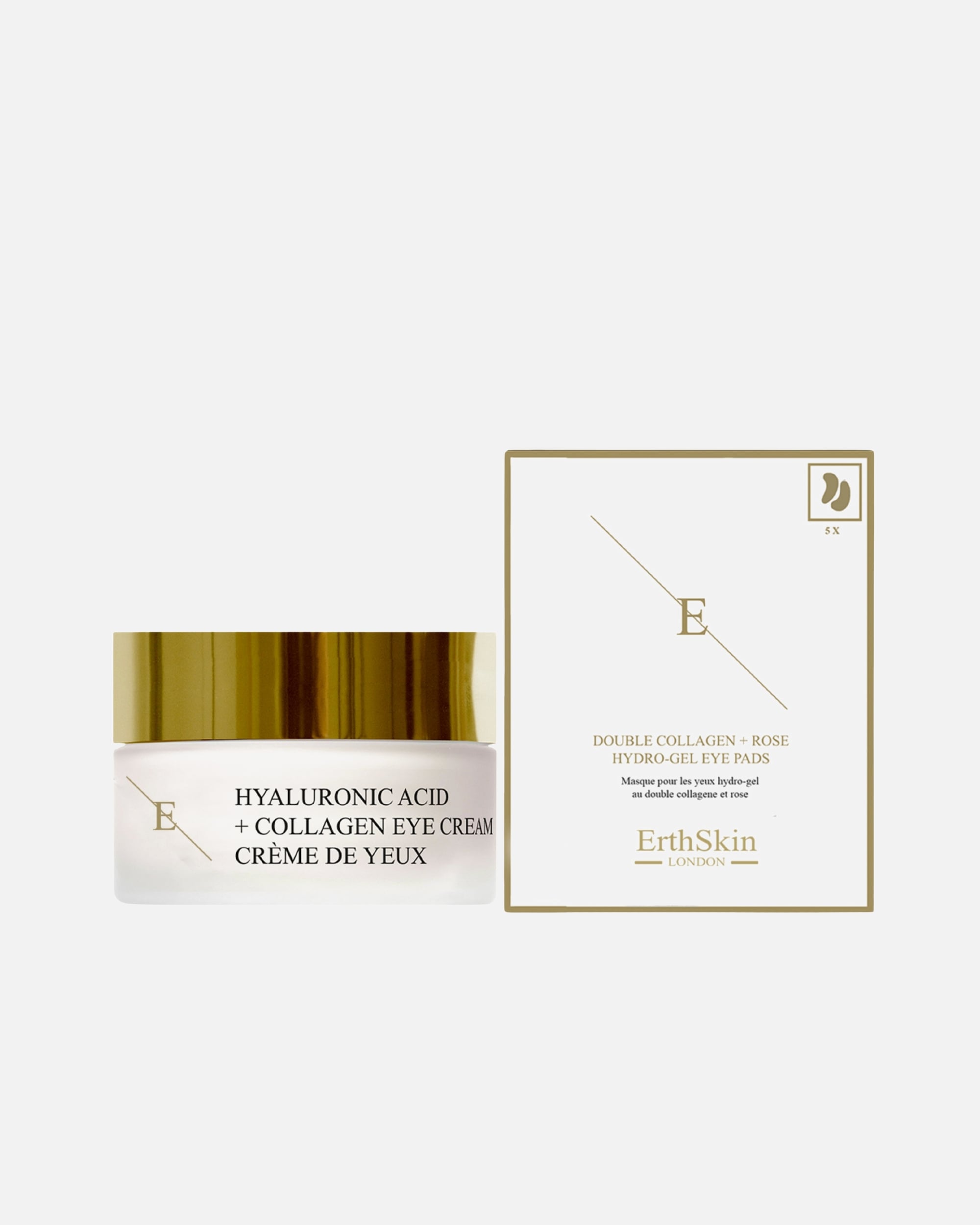 Coffret contour des yeux pour Femme ErthSkin London Coffret contour des yeux Pro Age + Double Collagène 1 pièce