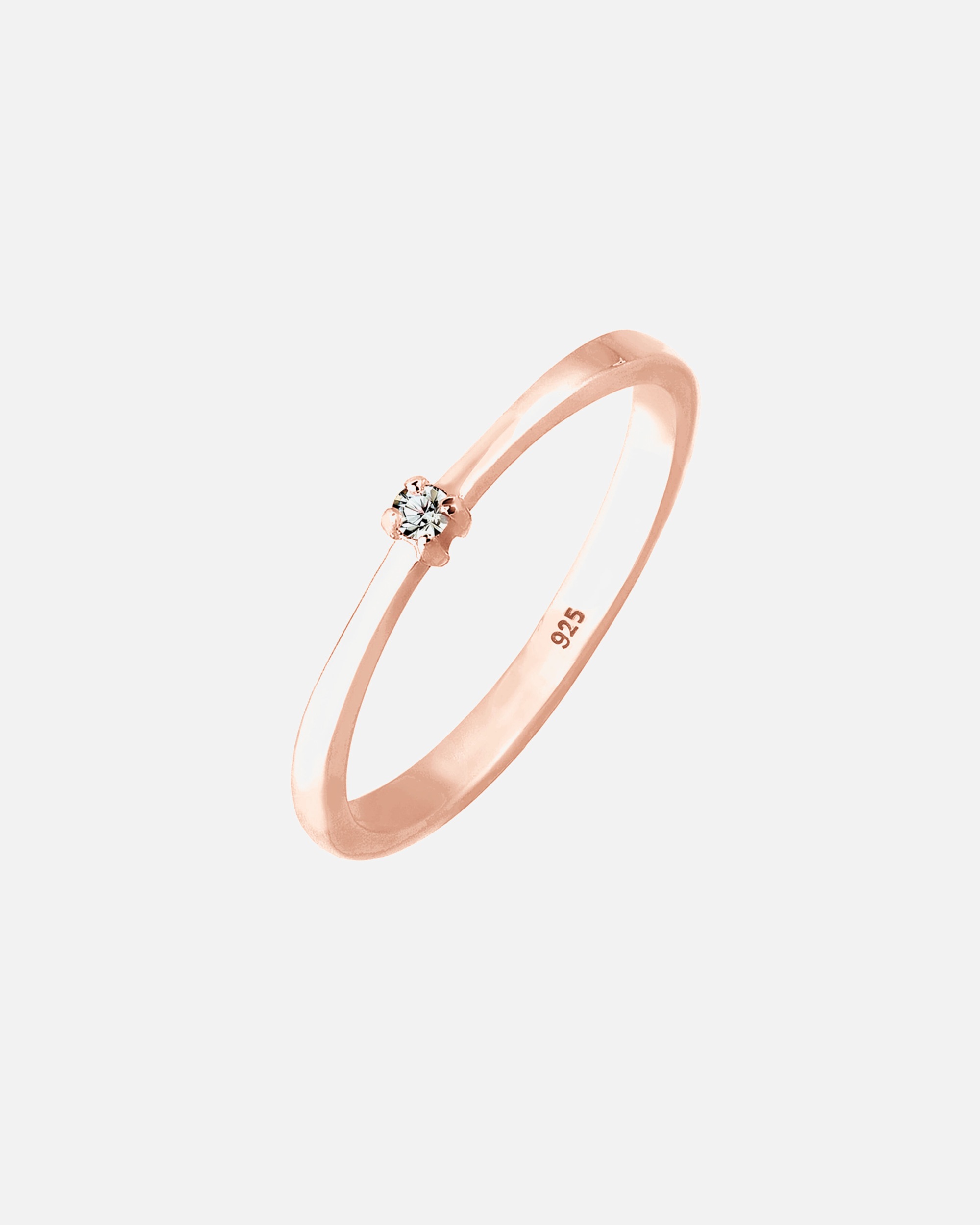 Bague pour Femme Elli Solitaire Classique Cristal 925 Argent 58