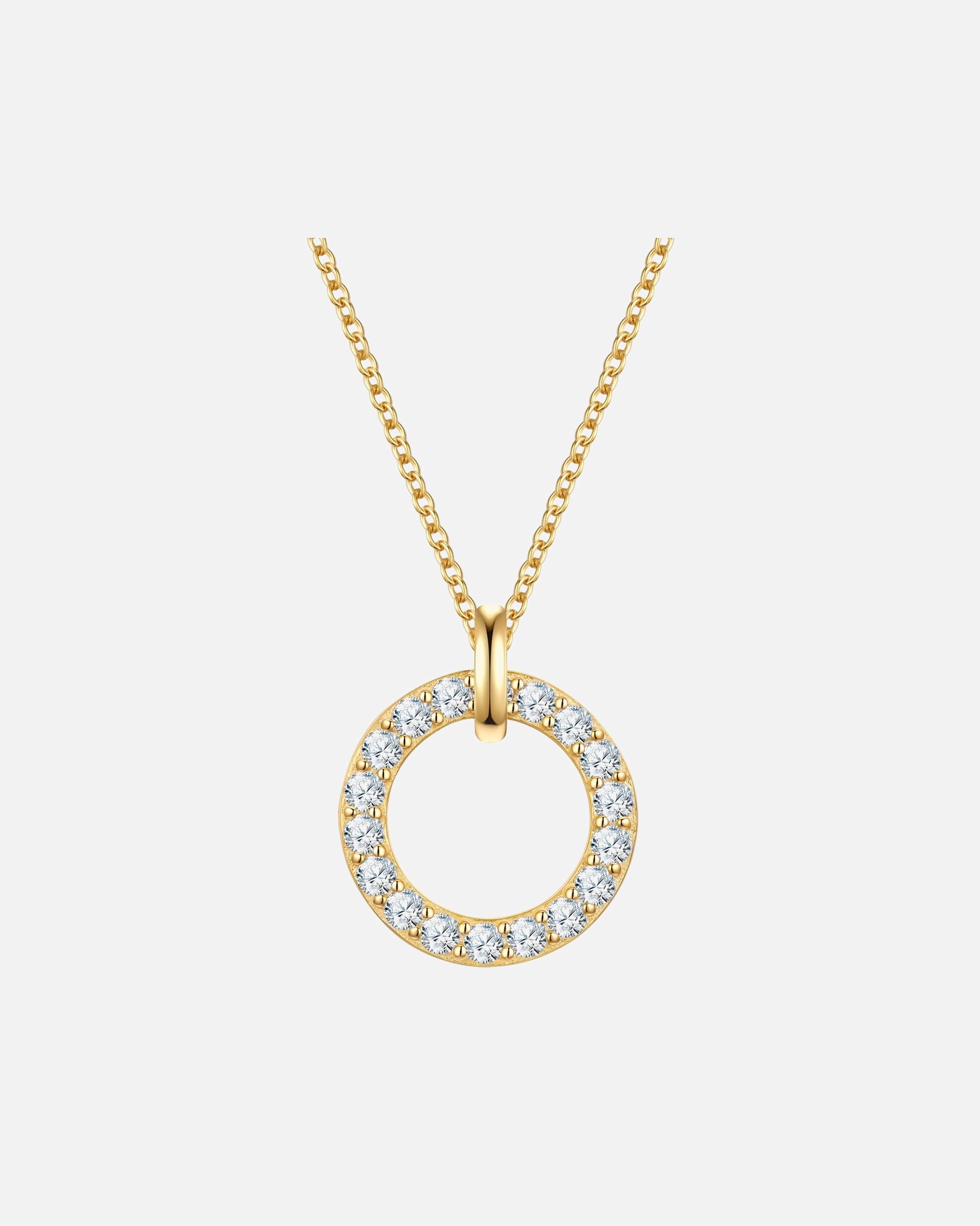 Collier pour Femme Rafaela Donata Chaîne en Argent sterling en Or jaune Chaîne de base 42,0 + rallonge de 5,0 cm