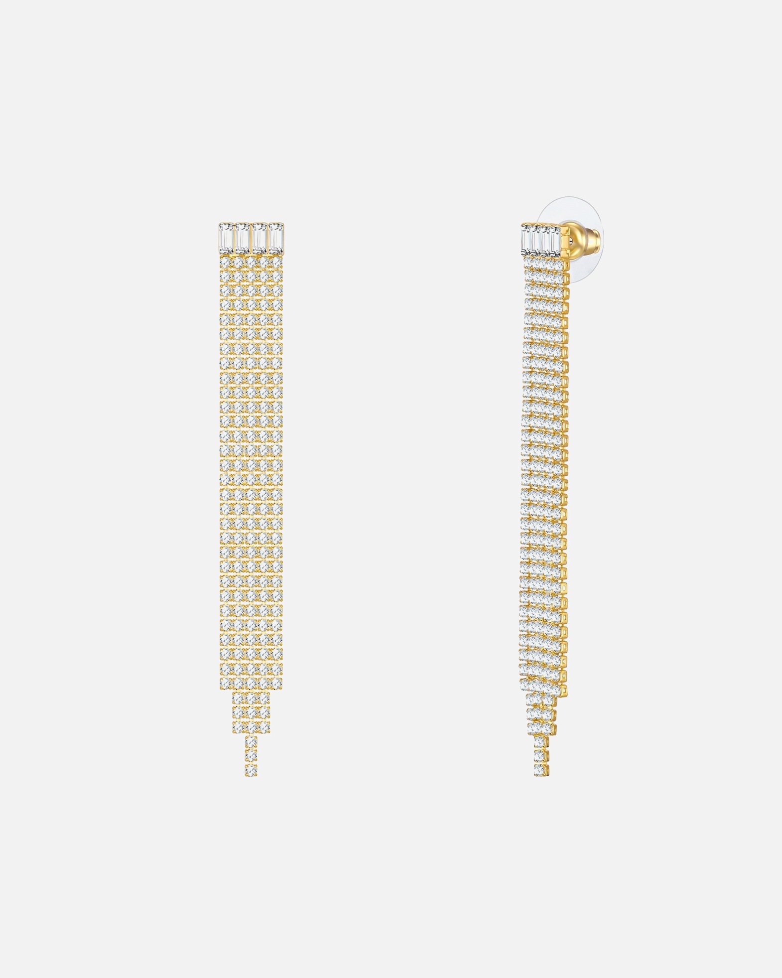 Boucles d'oreilles pour Femme Yokoamii Boucles d´oreilles en Alliage de fer en Or jaune 74,6 mm