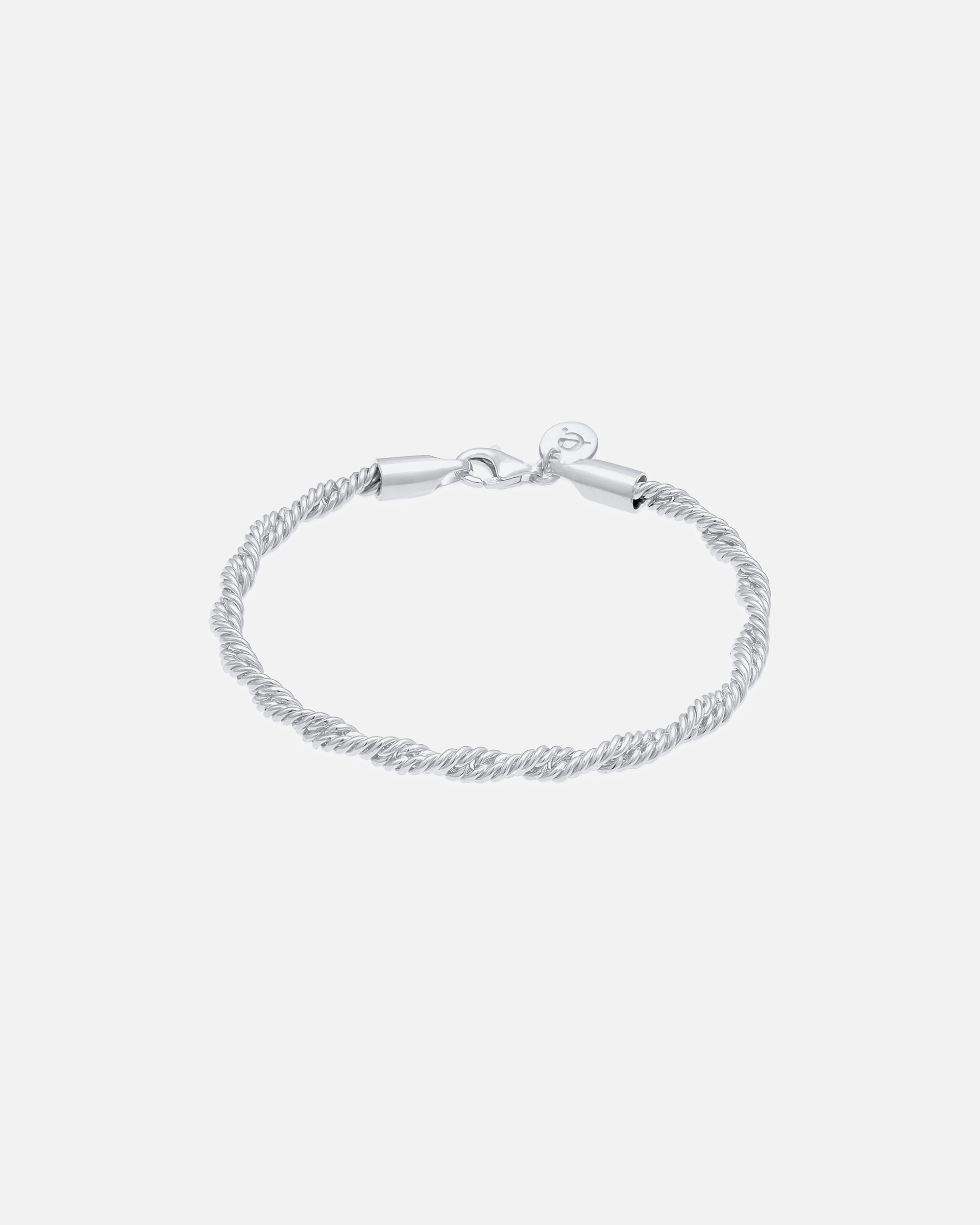 Bracelet pour Femme Elli PREMIUM Cordon dame torsadé Élégant de base en argent sterling 925 16