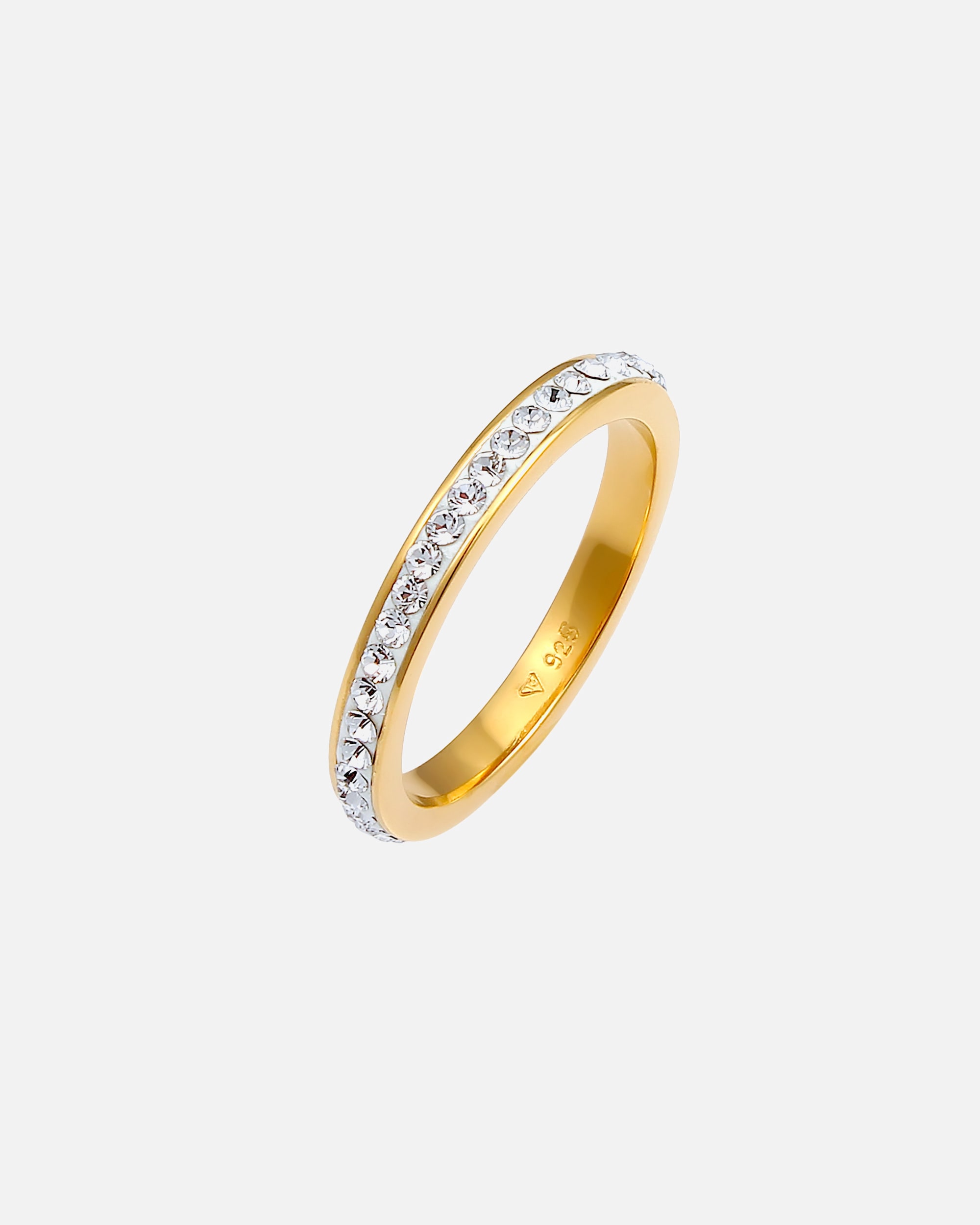 Bague pour Femme Elli Anneau de ruban Cristal 925 Argent 52