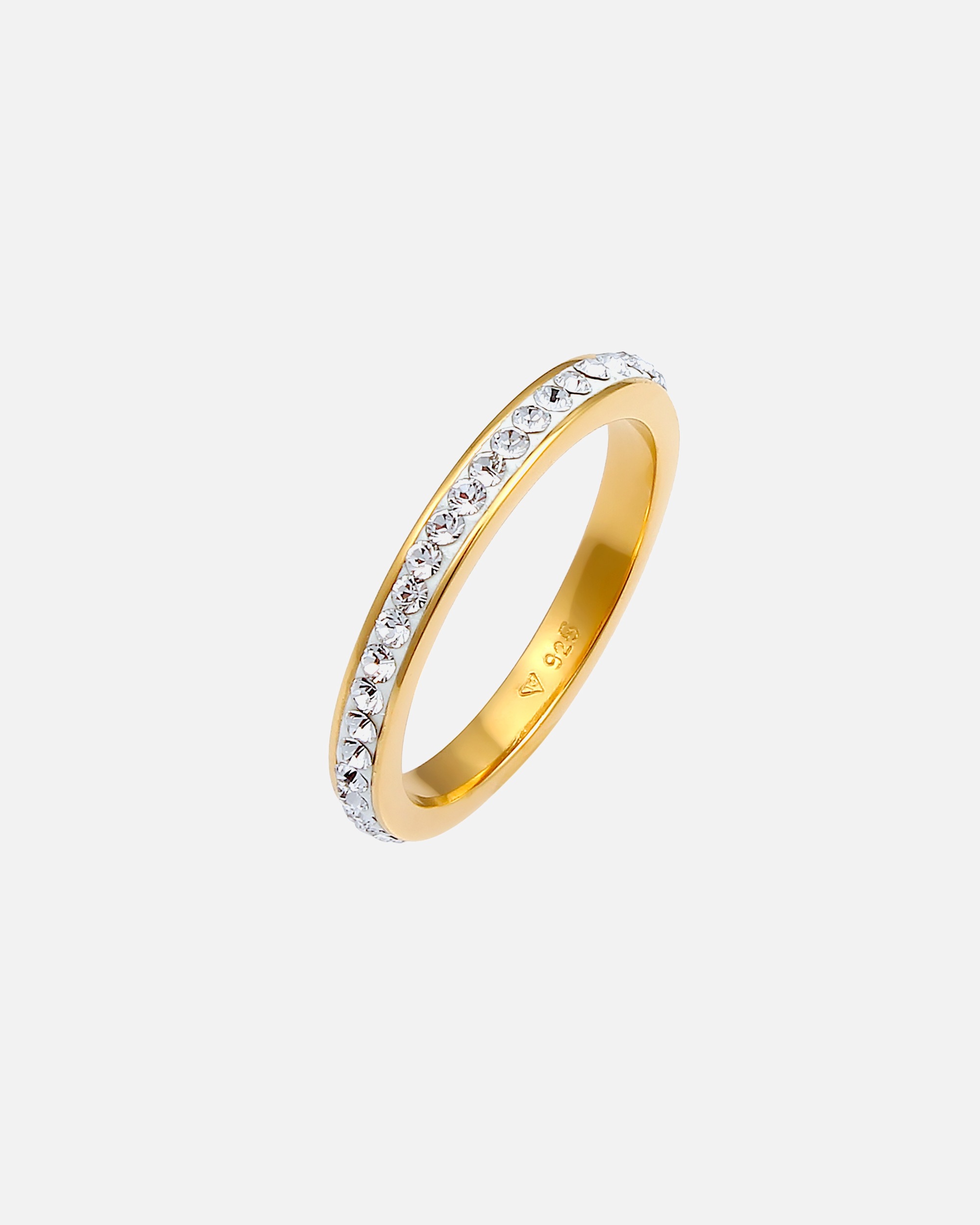 Bague pour Femme Elli Anneau de ruban Cristal 925 Argent 54