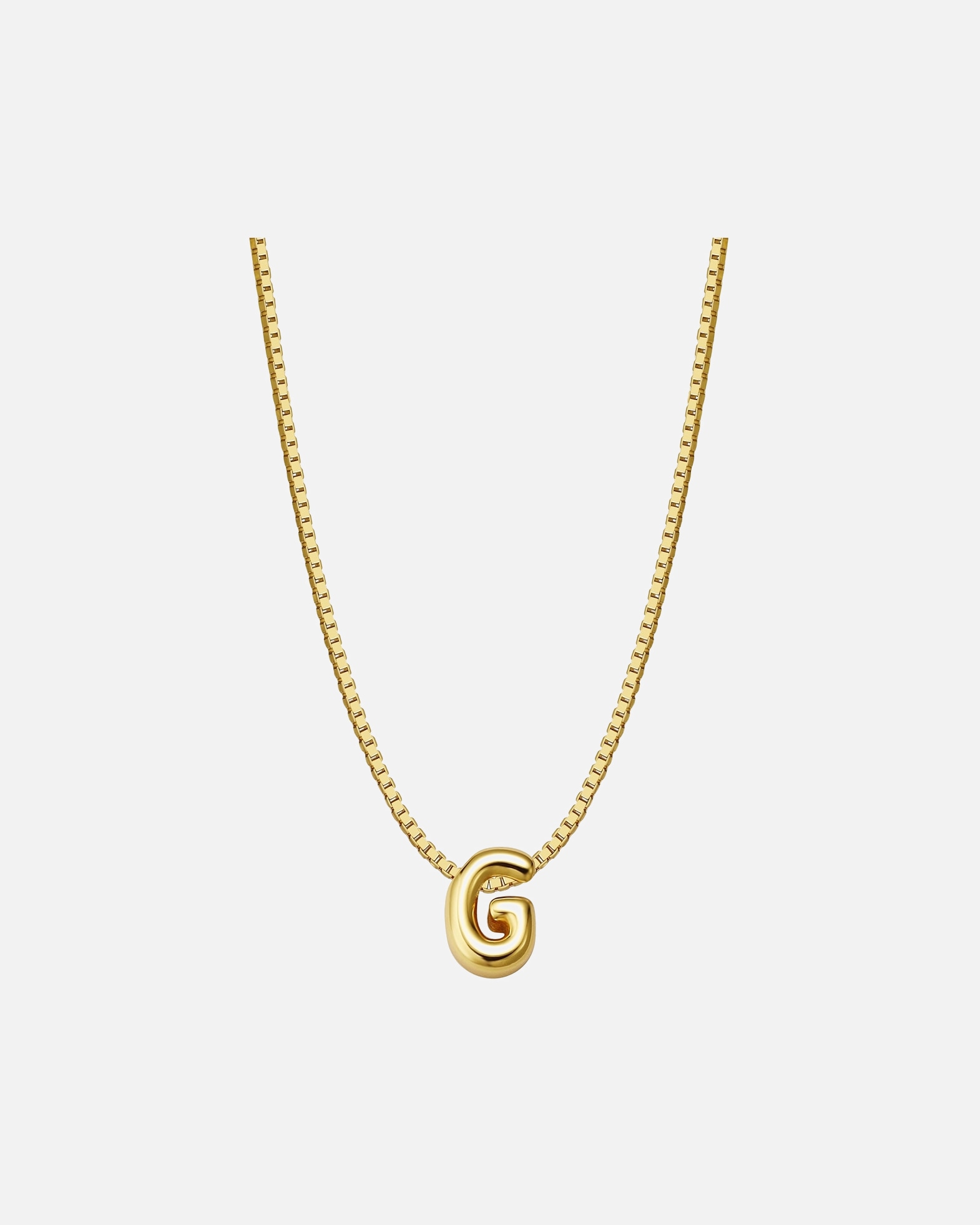 Collier pour Femme Glanzstücke München Collier Lettre G en Argent Sterling en or jaune 40,0 cm Basiskette + 5,0 cm Verlängerung