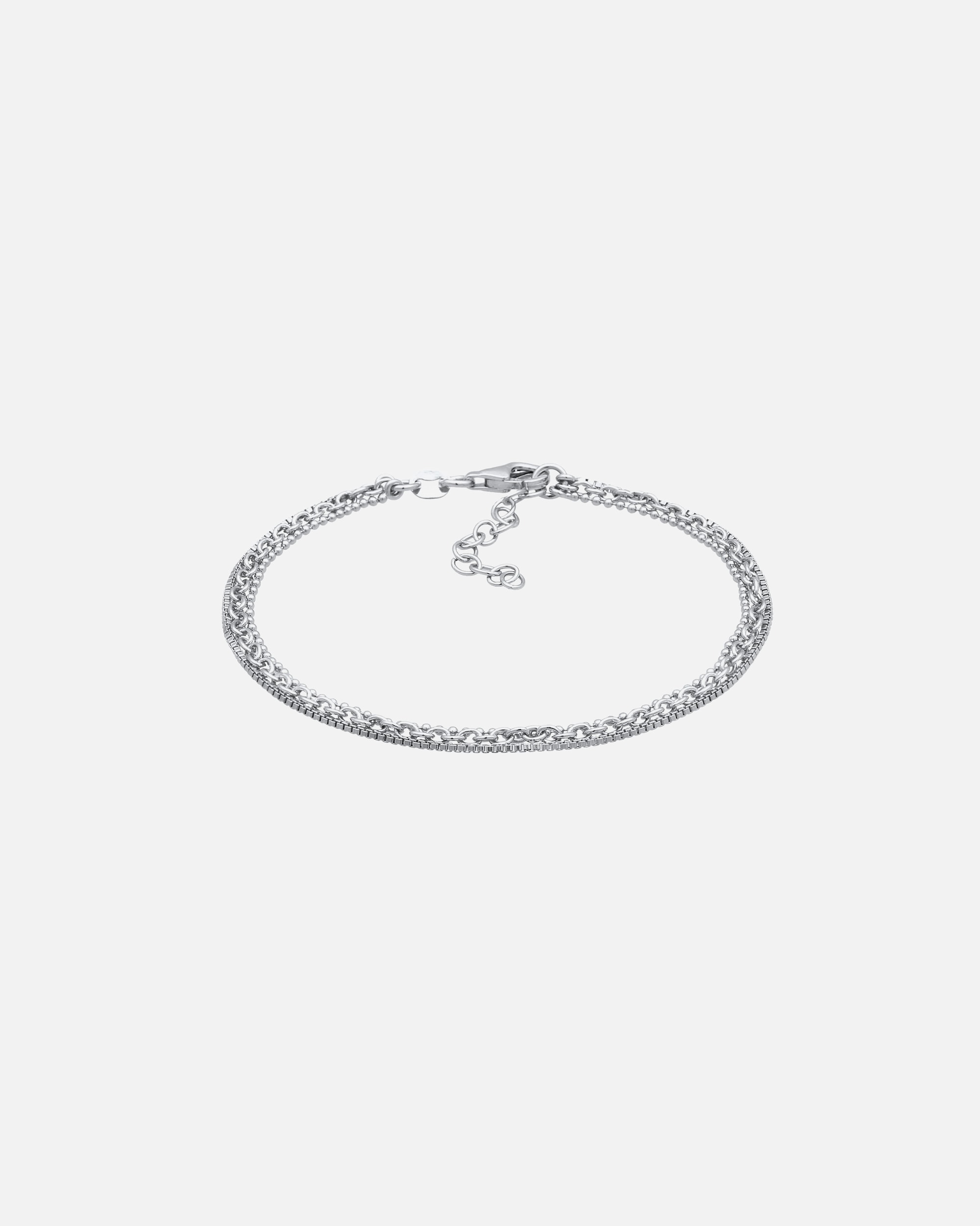 Bracelet pour Femme Elli Bracelet avec chaîne basique 925 Sterling Silver silberfarben