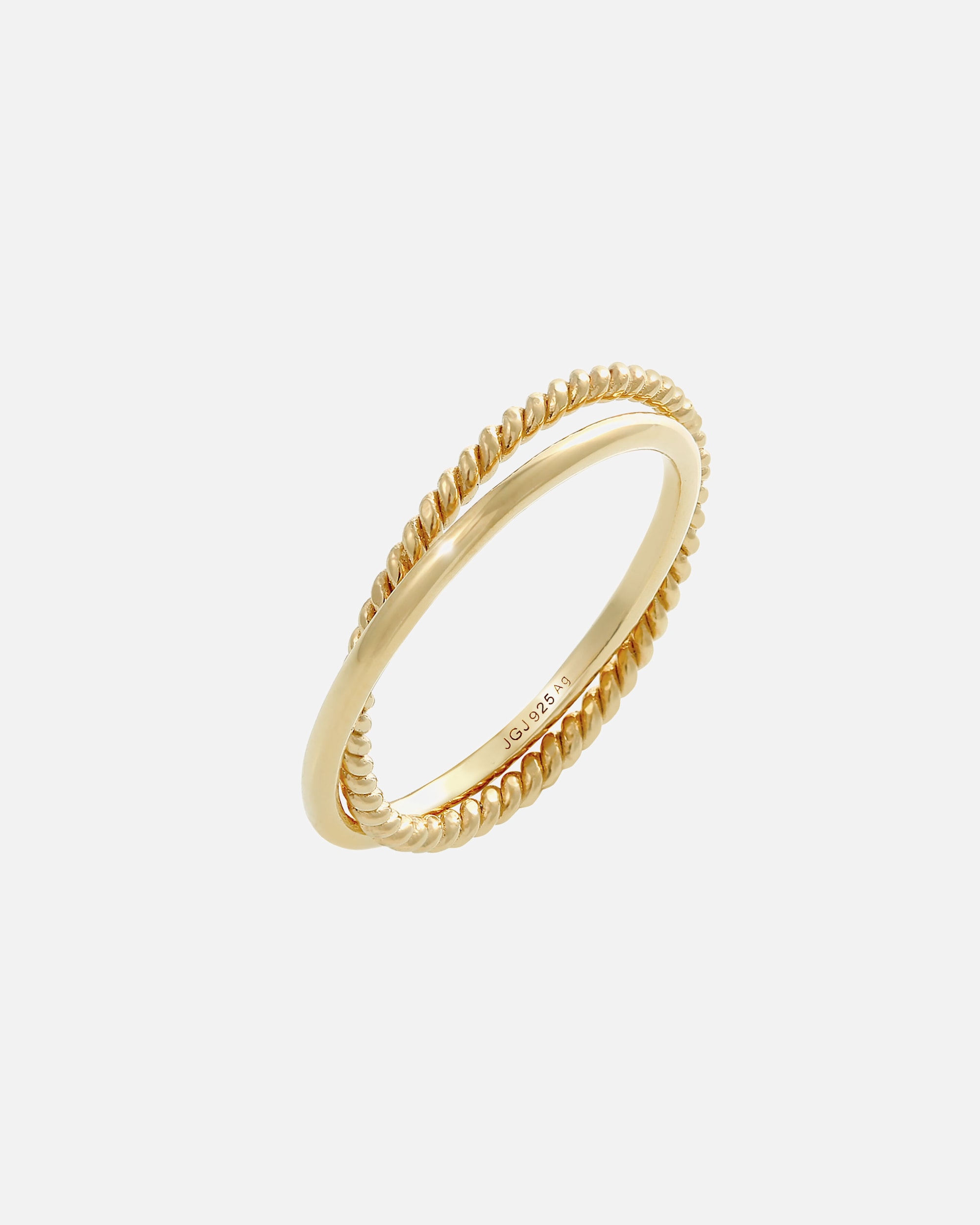 Bague pour Femme Elli Bague à enrouler classique finement torsadée 925 Argent 50