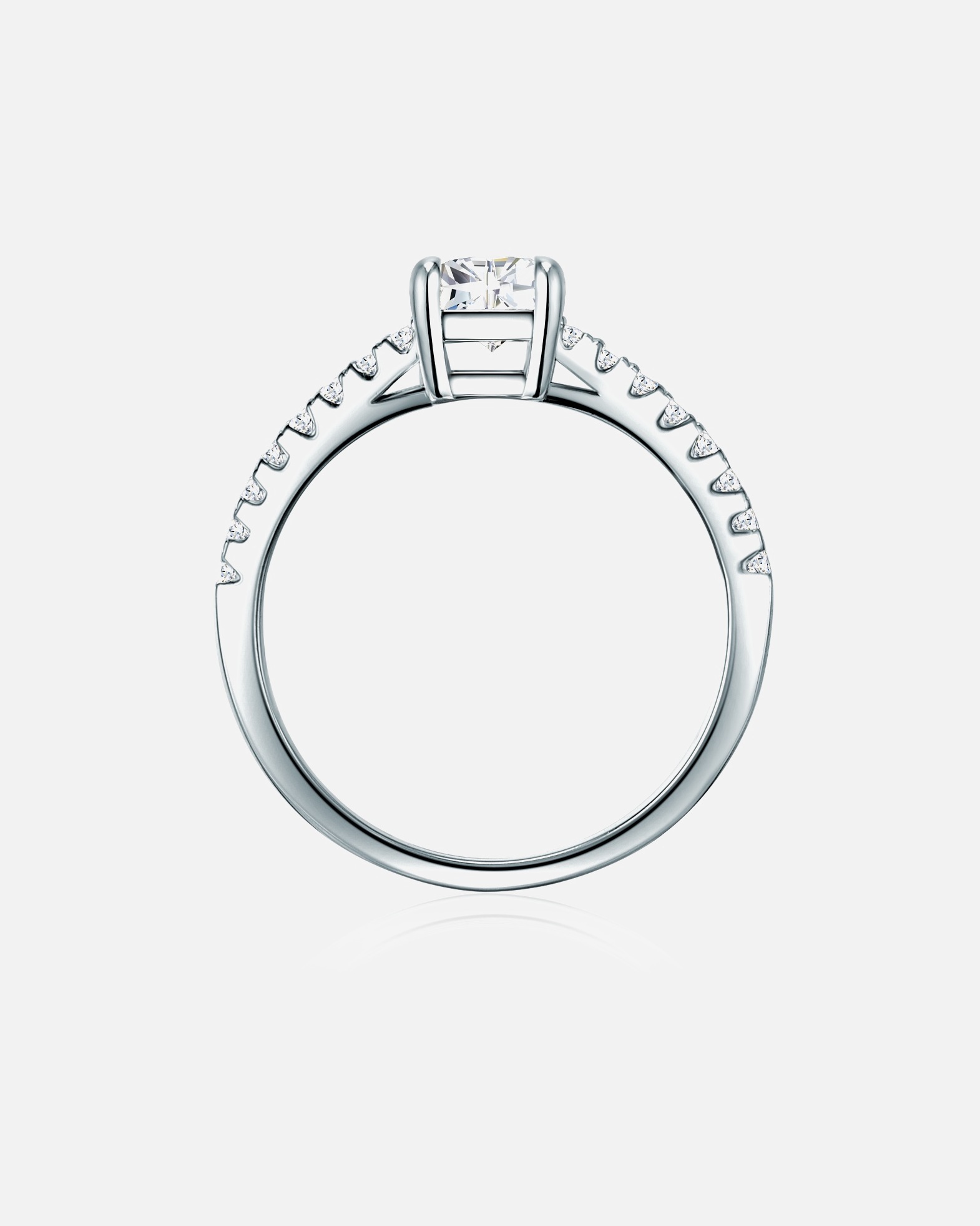 Bague pour Femme Trilani Bague en argent Argent sterling Oxyde de zirconium (CZ) en Argent 60