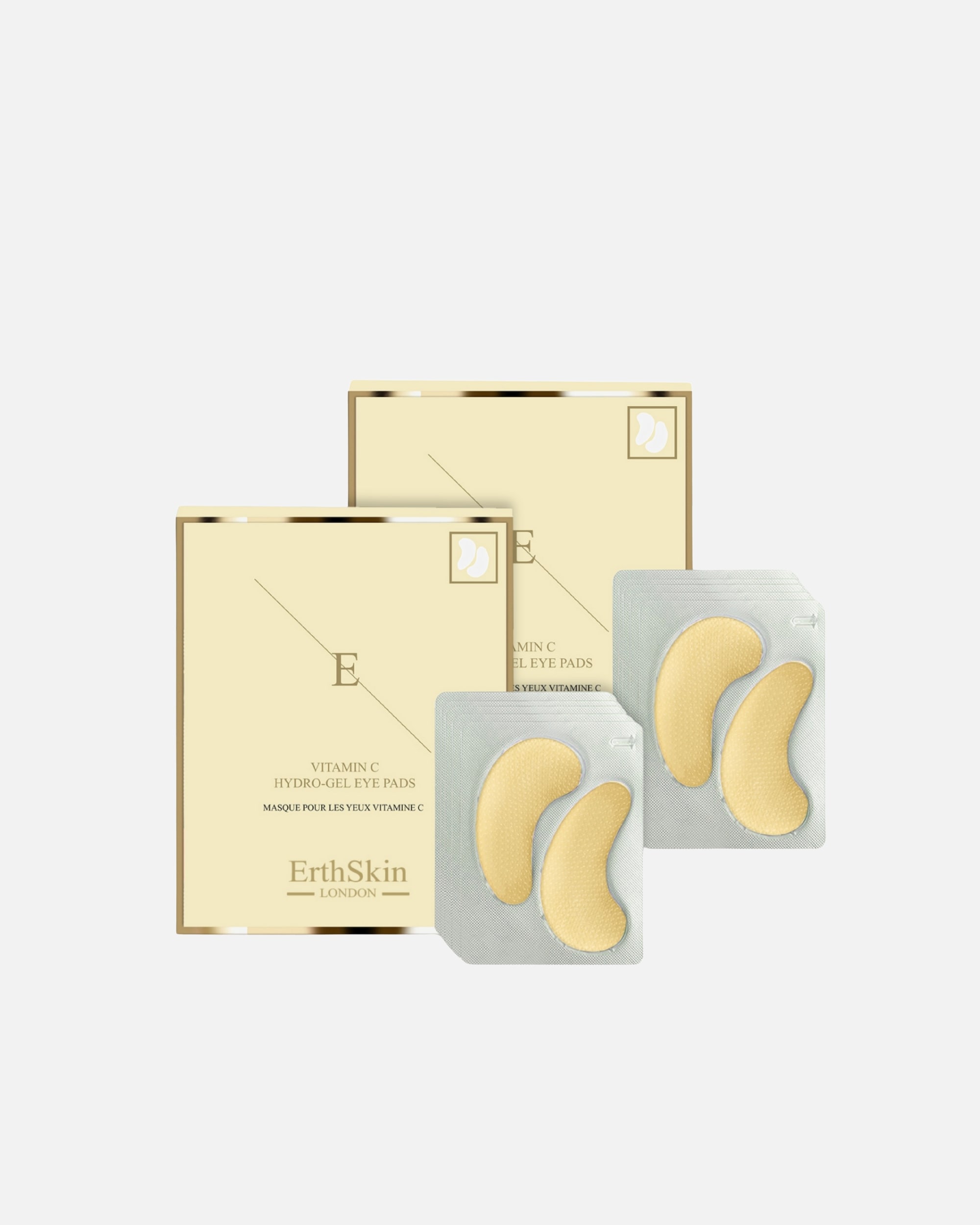 Patchs yeux pour Femme ErthSkin London Coussinets oculaires hydrogel à la vitamine C 1 pièce