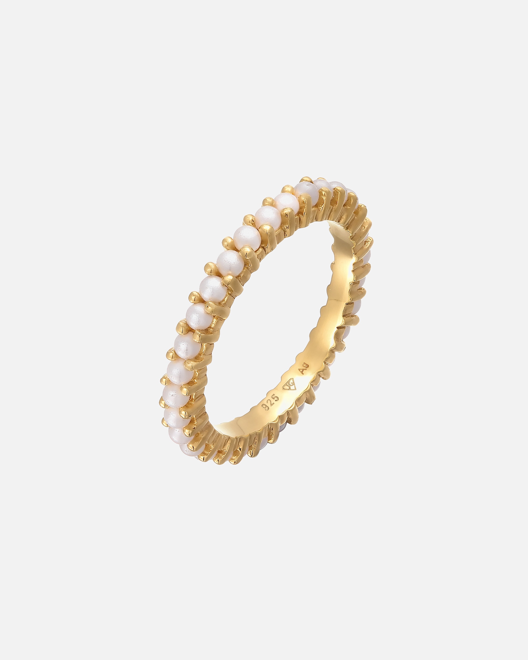 Bague pour Femme Elli Bandring Memoire Glasperle 925 Sterling Silber 52