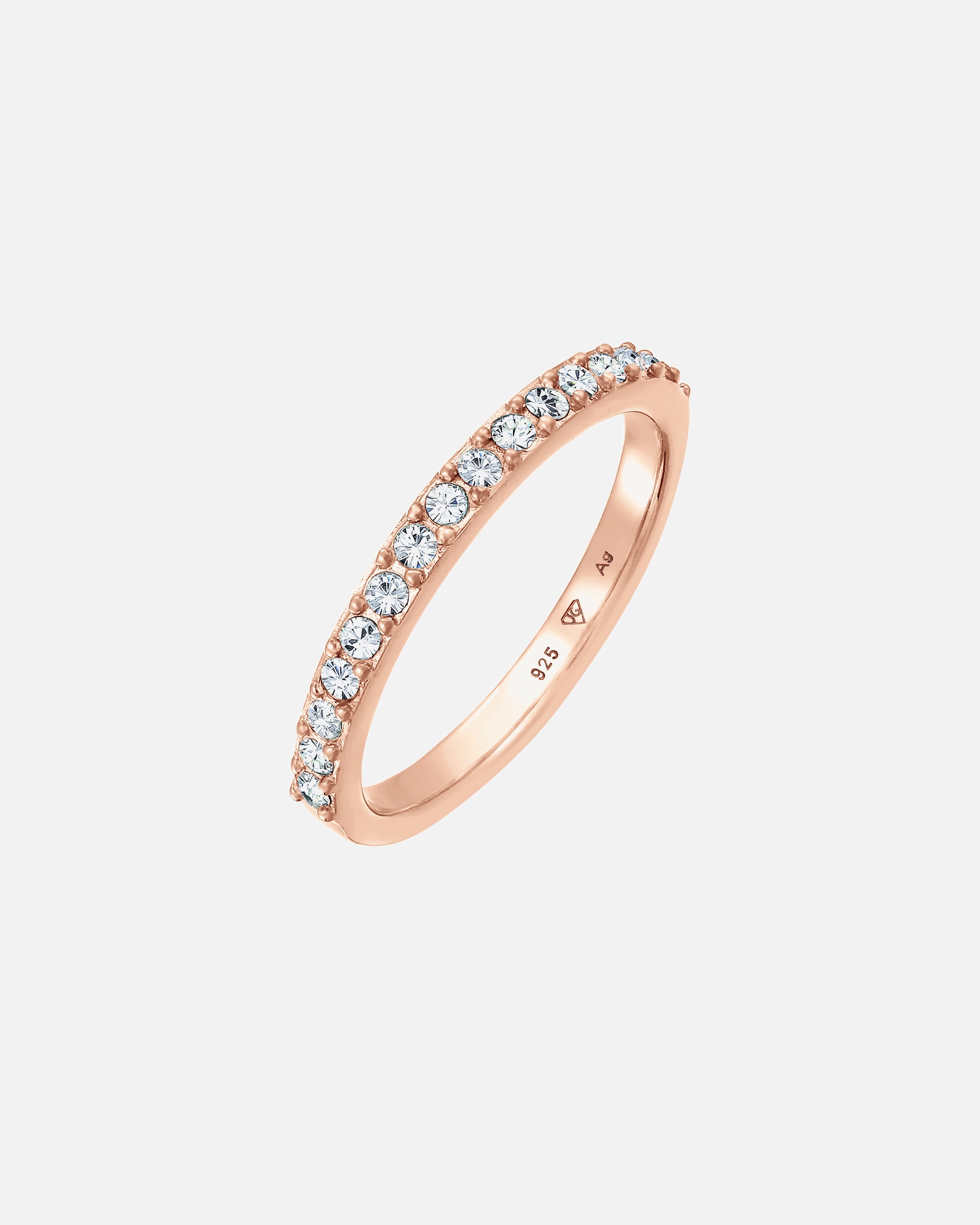 Bague pour Femme Elli Memoire Bandring Kristalle 925 Silber 52