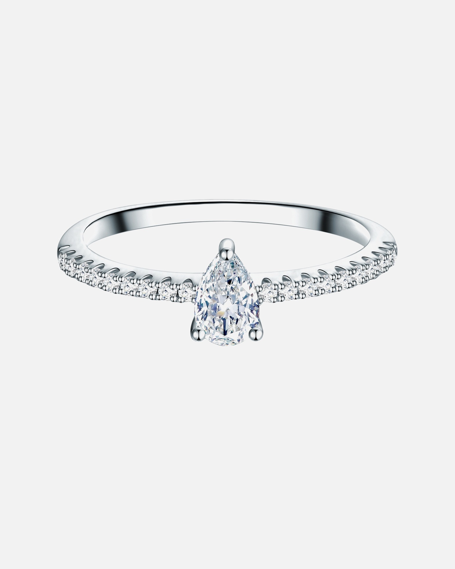 Bague pour Femme Bague en argent Argent sterling Oxyde de zirconium (CZ) en Argent 52