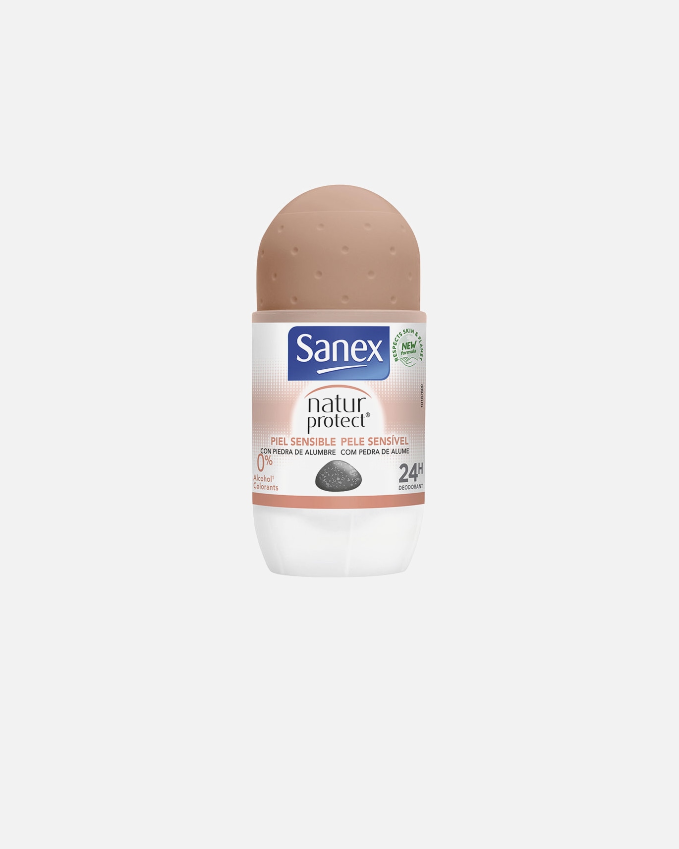Déodorant pour Unisexe Sanex NATUR PROTECT 0% pierre déodorante roll-on sensible à l',alun 39alun déodorant roll-on sensible 50 ml