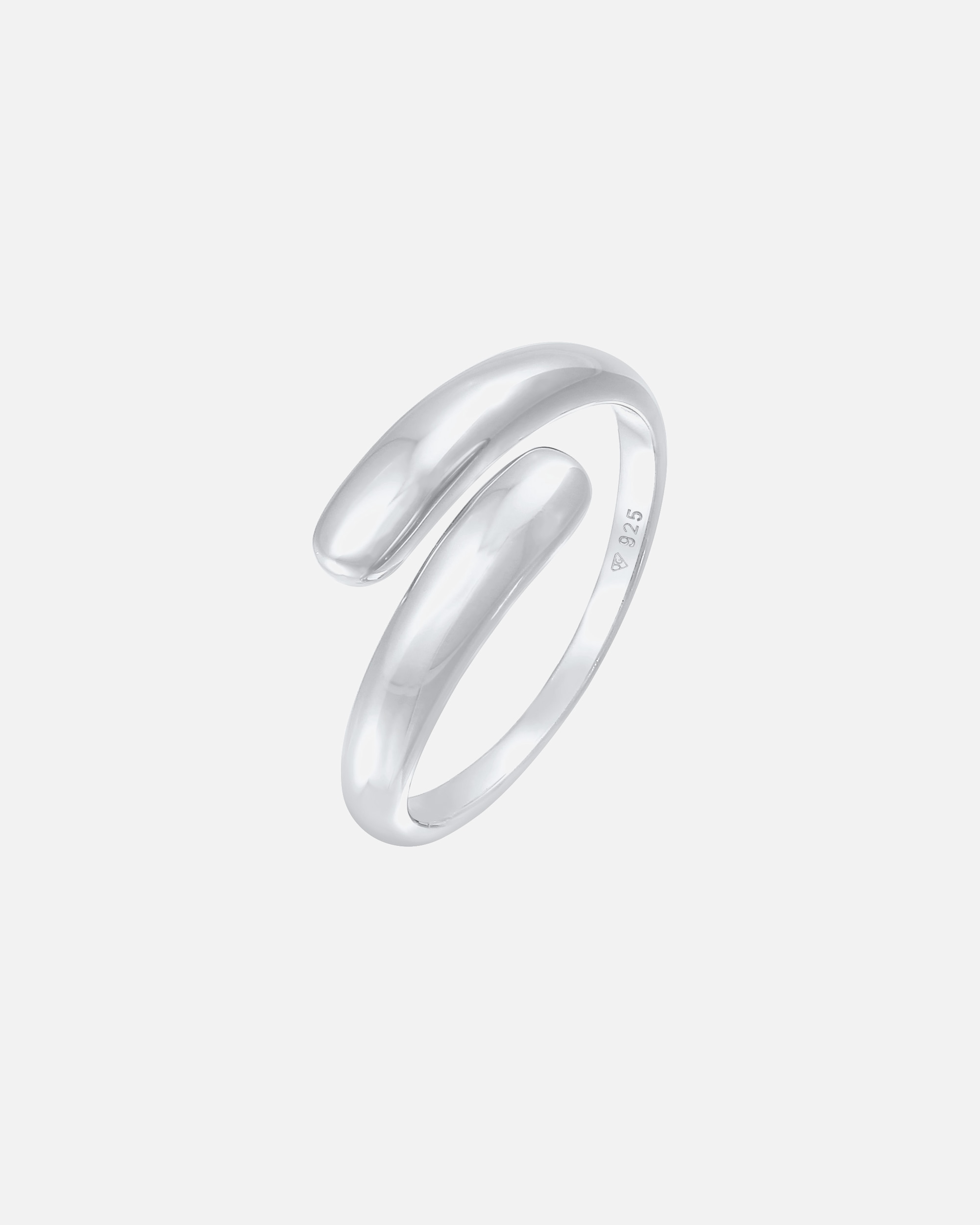Bague pour Femme Elli Anneau d'enroulement Délicat Basique Argent 925 Sterling 52