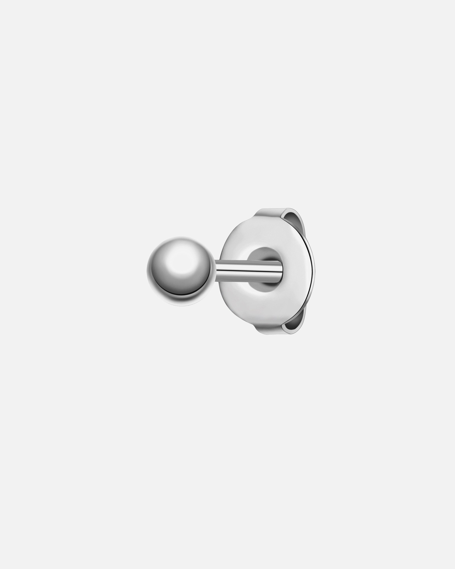 Boucles d'oreilles pour Homme True Rebels Boucles d´oreilles en Acier inoxydable en Argent 3,9 mm