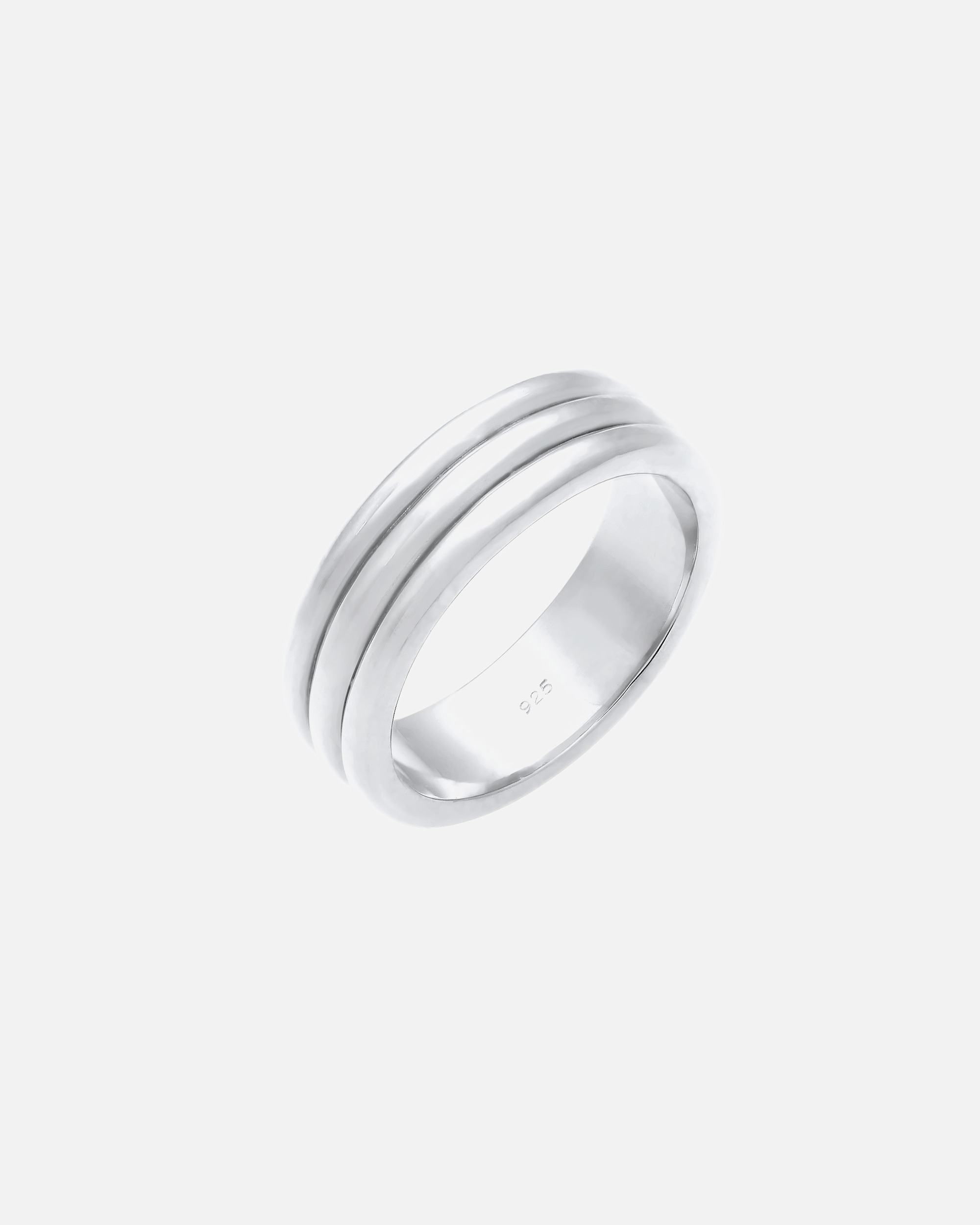 Bague pour Femme Elli PREMIUM Bague de couple Trois anneaux Alliance mariage 925 Argent 54