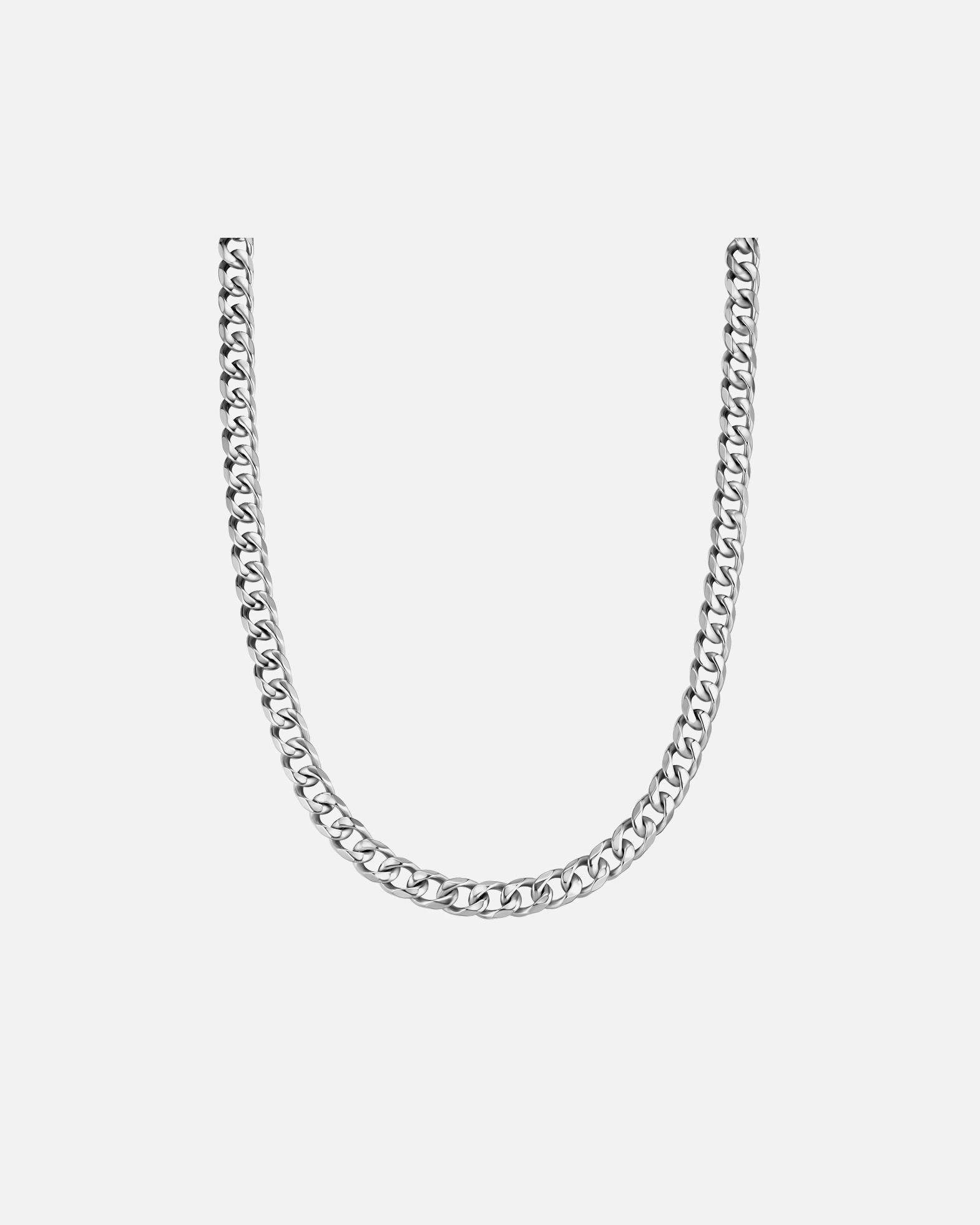 Collier pour Homme True Rebels Collier en Acier Inoxydable en argent 50 cm