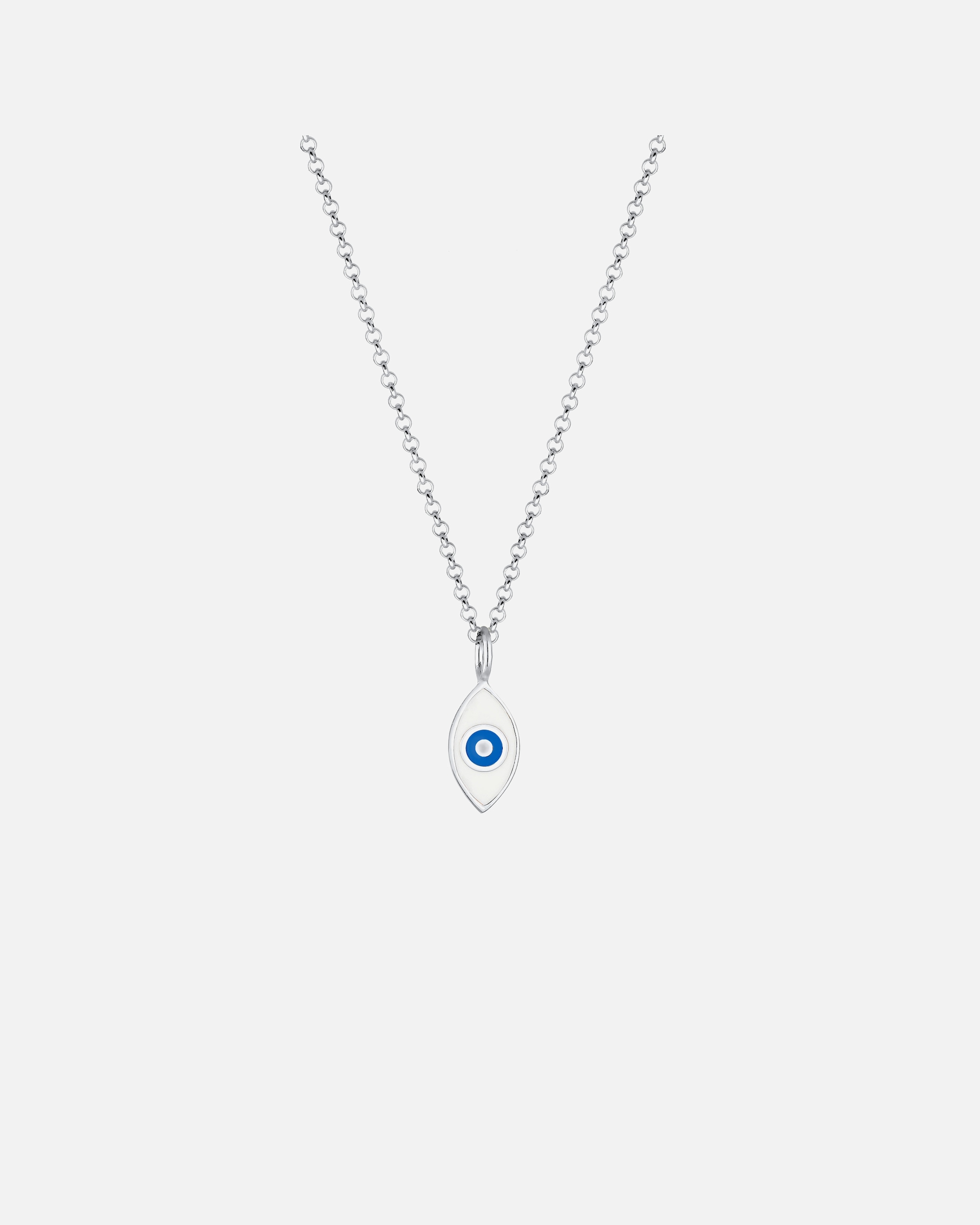 Collier pour Femme Elli Collier à pois Evil Eye symbole Émail Argent 925 goldfarben