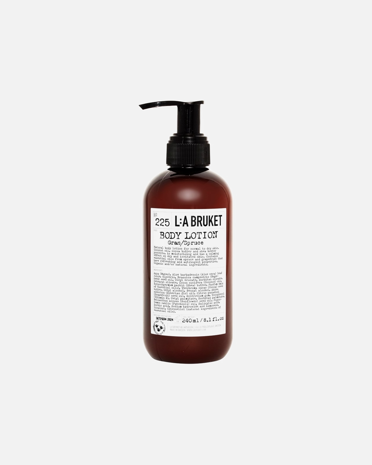 Lotion pour le corps pour Femme L:A BRUKET 225 Body Lotion Spruce 240 ml