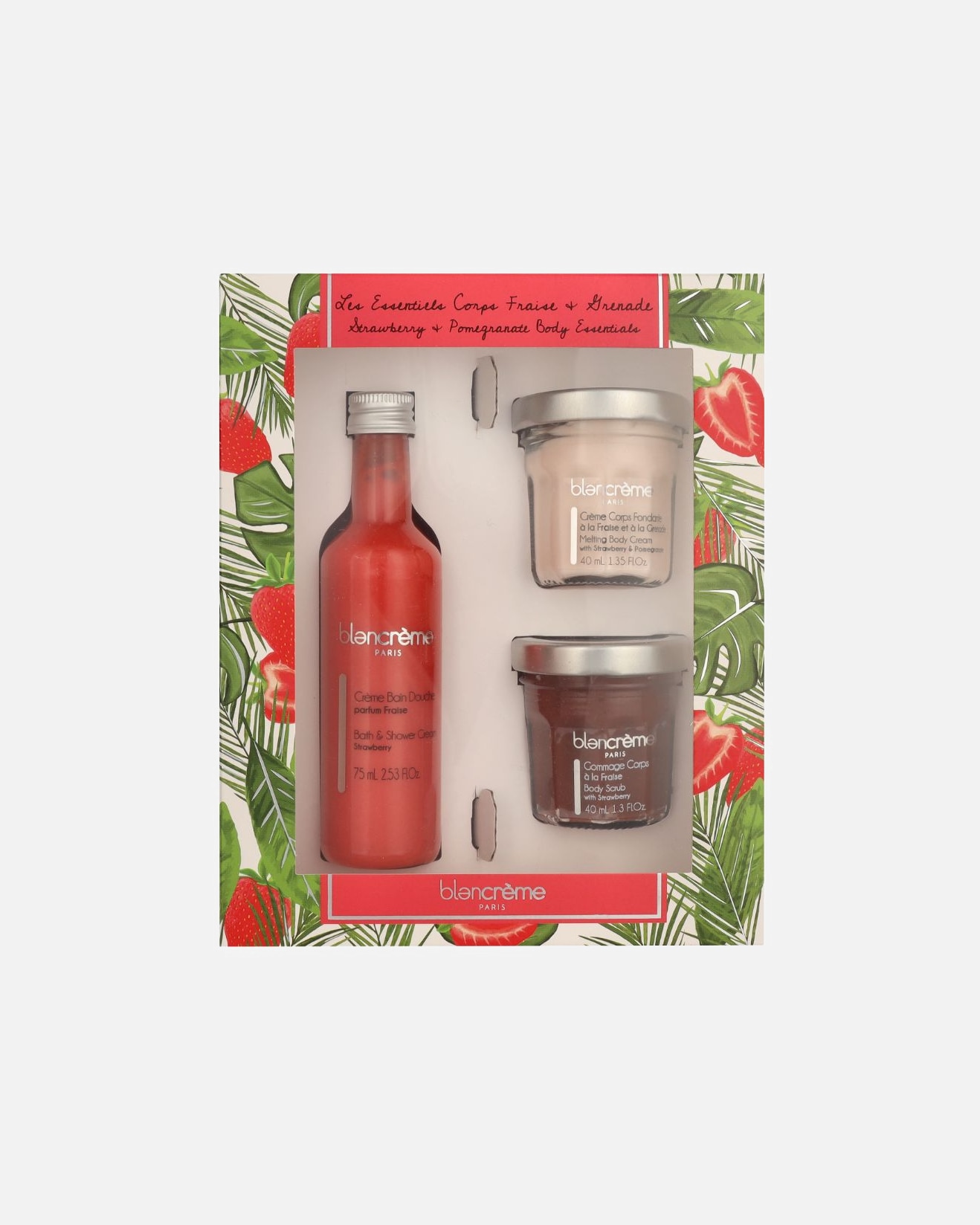 Coffret soin corps pour Femme Blancrème Body Essentials Trio Set - Strawberry 1 pièce