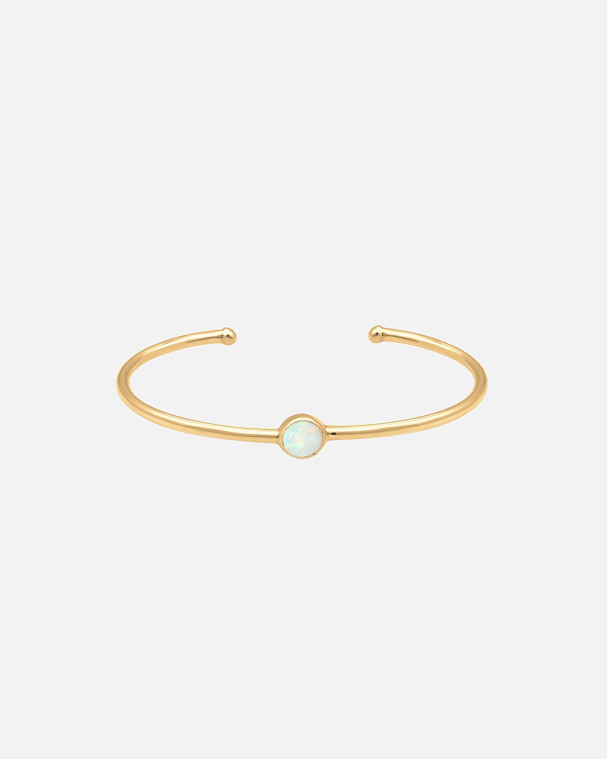 Bracelet pour Femme Elli Anneau de bras Bangle Opale synthétique Tendance 925 Argent goldfarben