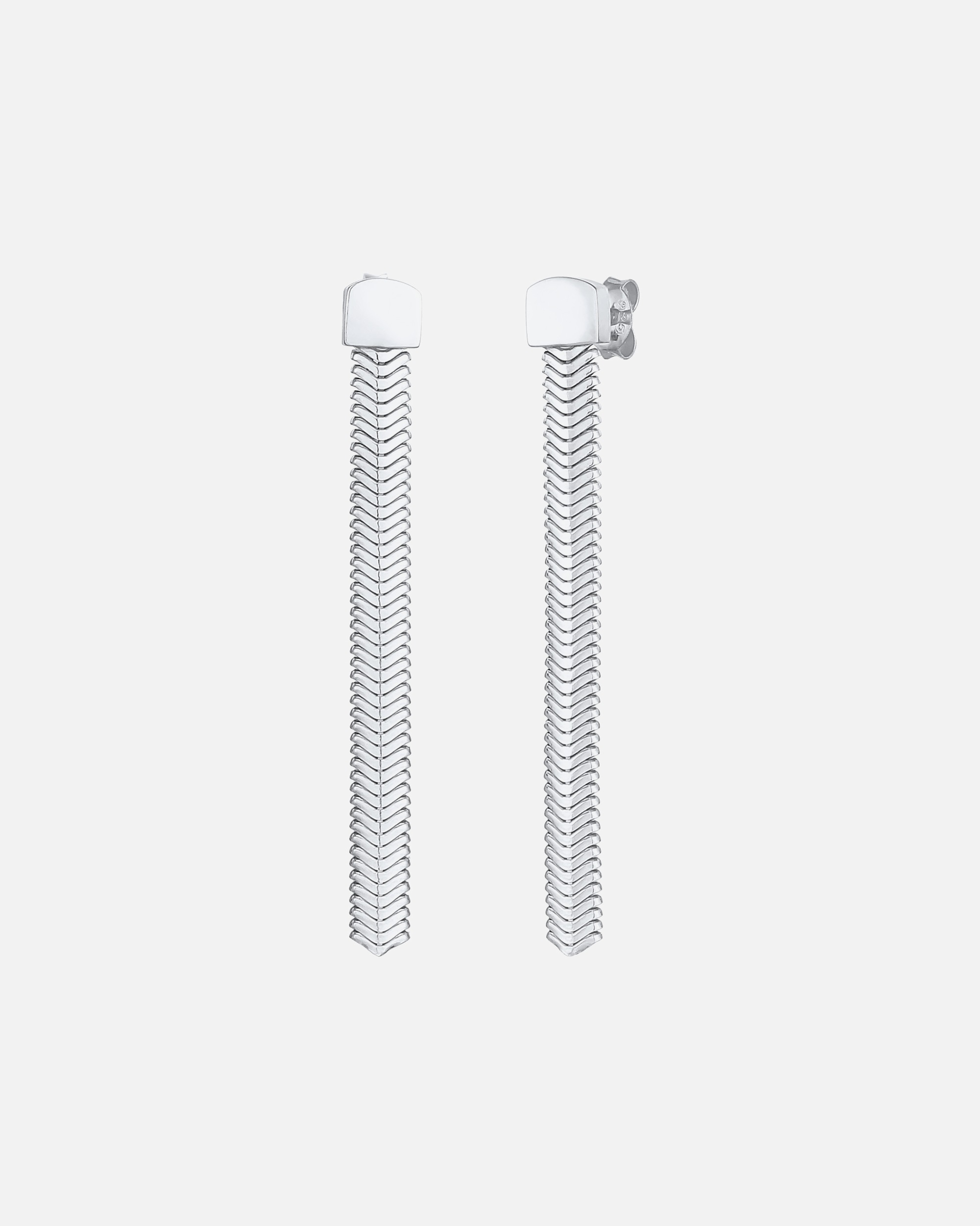 Boucles d'oreilles pour Femme Elli PREMIUM Boucles d'oreilles dames chaîne à chevrons tendance en argent sterling 925 silberfarben