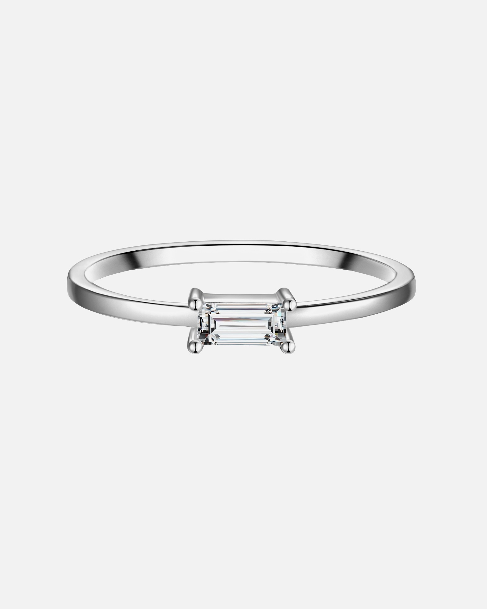 Bague pour Femme Glanzstücke München Bague en argent Argent sterling Oxyde de zirconium (CZ) en Argent 54