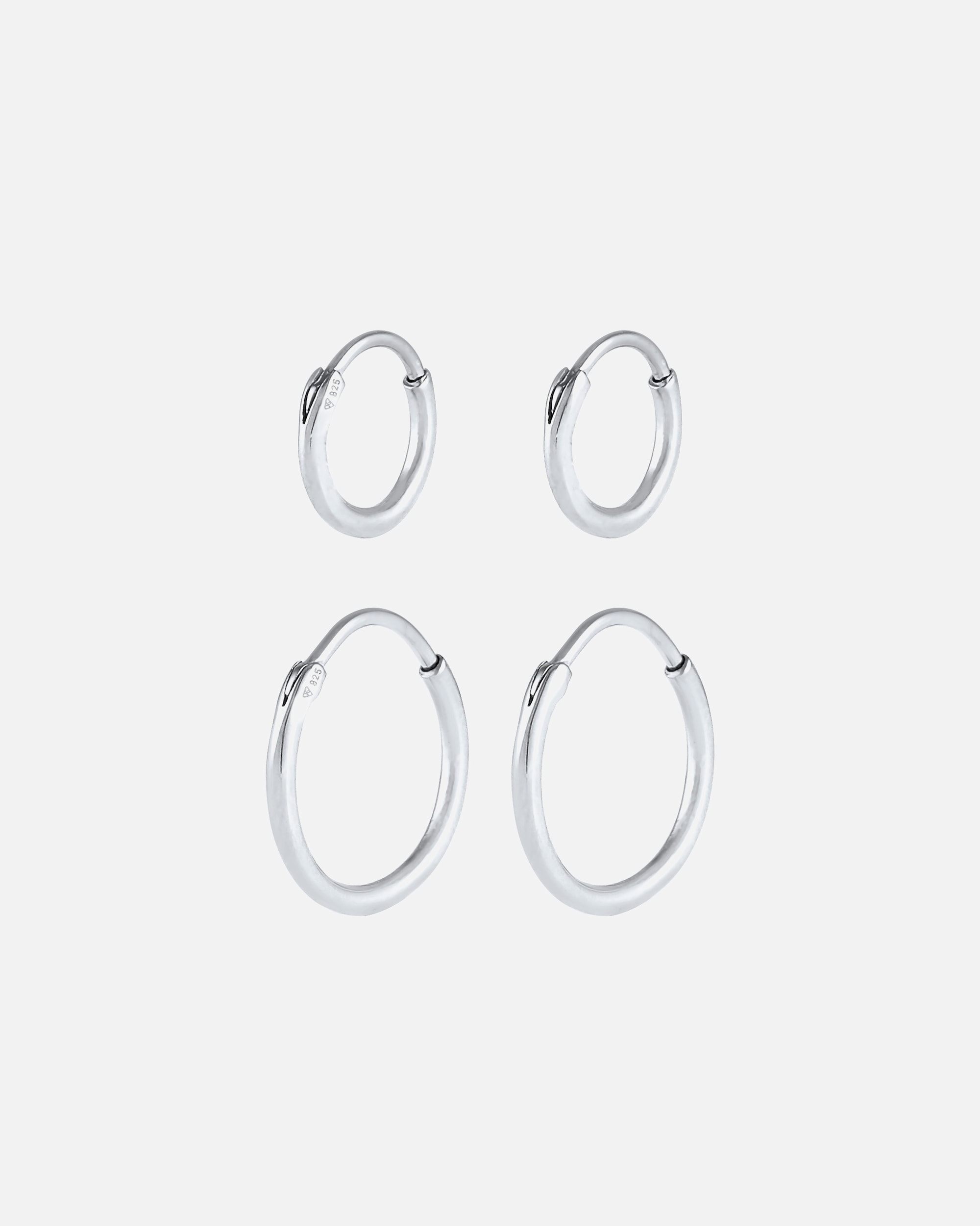 Boucles d'oreilles pour Femme Set de boucles d'oreilles 925 Sterling Silver silberfarben