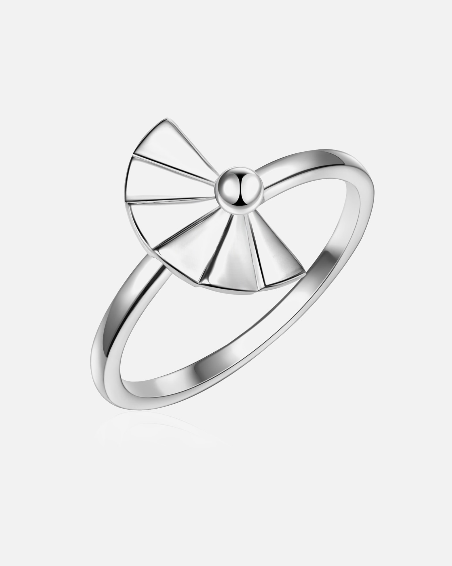 Bague pour Femme Glanzstücke München Bague en argent Éventail Argent sterling en Argent 56