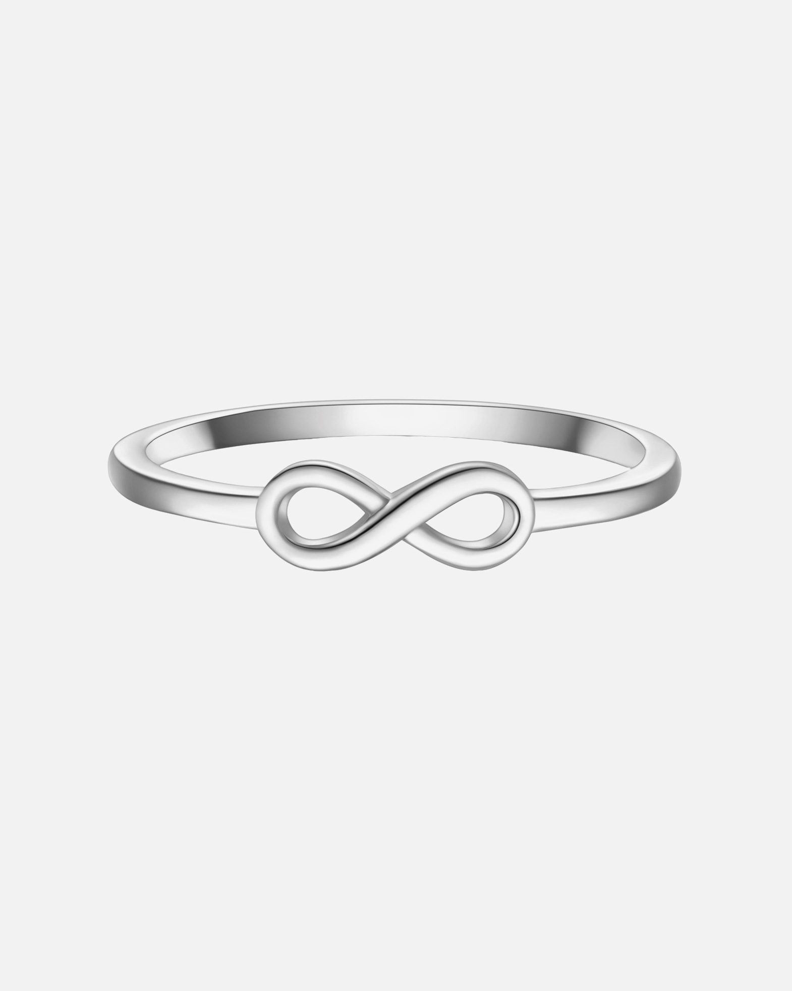 Bague pour Femme Glanzstücke München Bague Infinity en argent sterling en argent 52