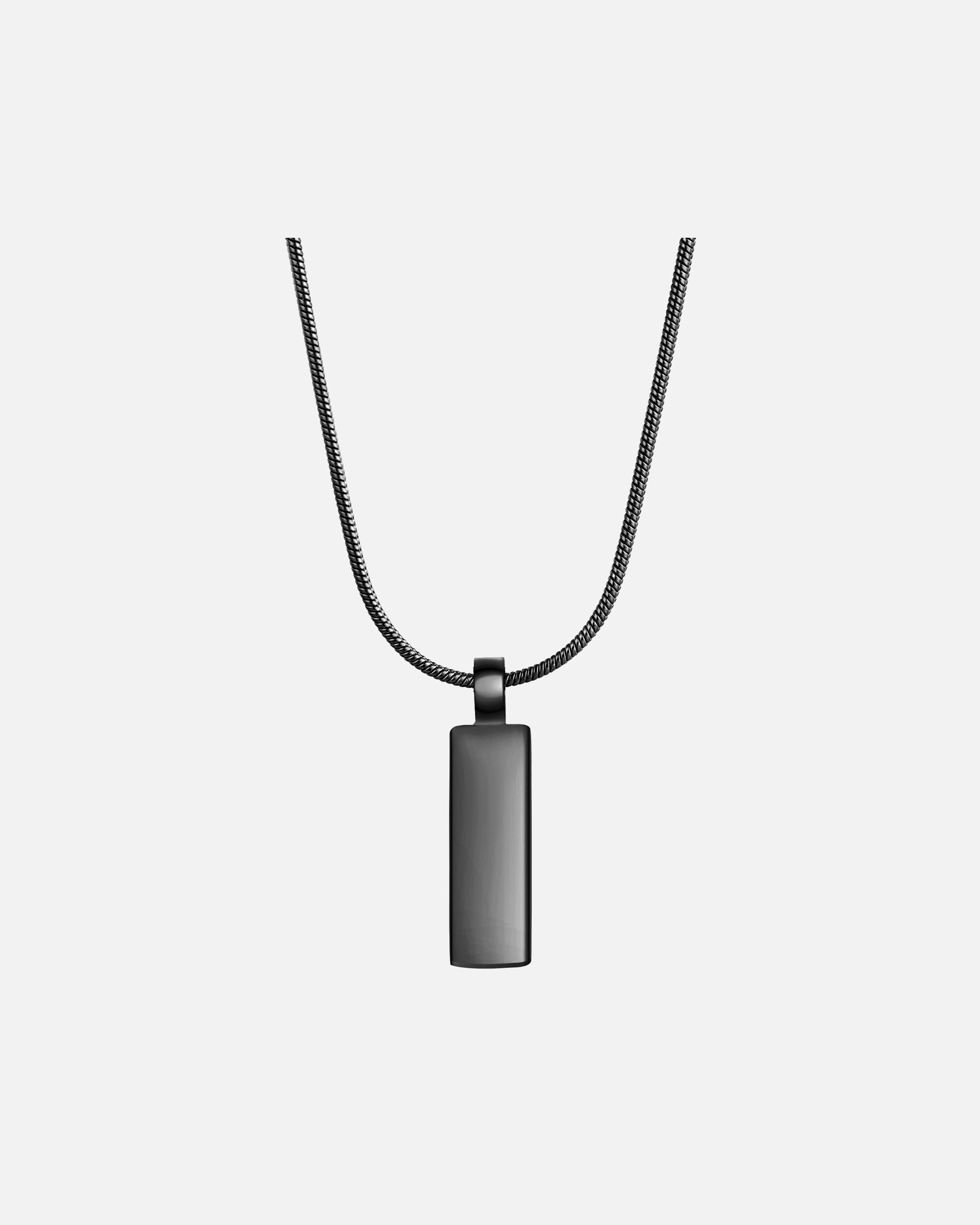 Collier pour Homme True Rebels Chaîne en Acier inoxydable en Noir 55,0 cm