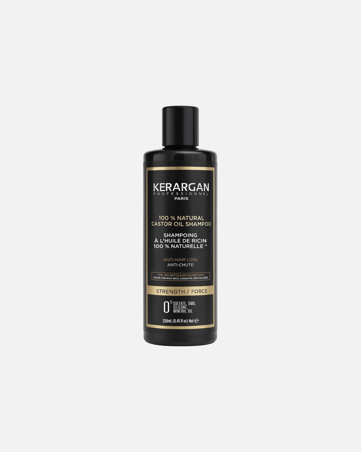 Shampooing pour Unisexe Kerargan Kerargan - Shampoing Anti-Chute à l'Huile de Ricin Kerargan - Shampoing Anti-Chute à l'Huile de Ricin