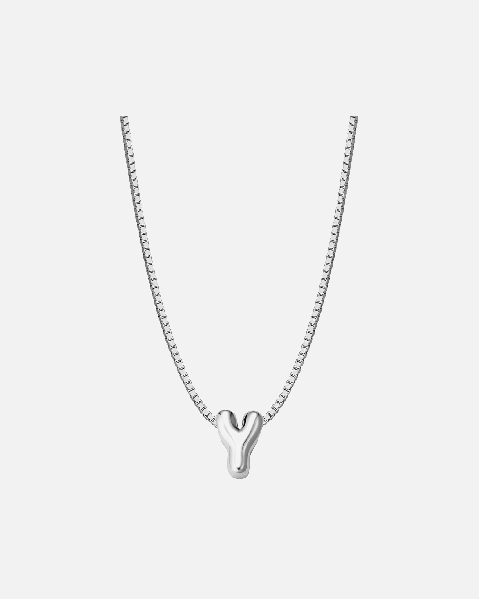 Collier pour Femme Glanzstücke München Collier Lettre Y en Argent Sterling en argent 40,0 cm Basiskette + 5,0 cm Verlängerung